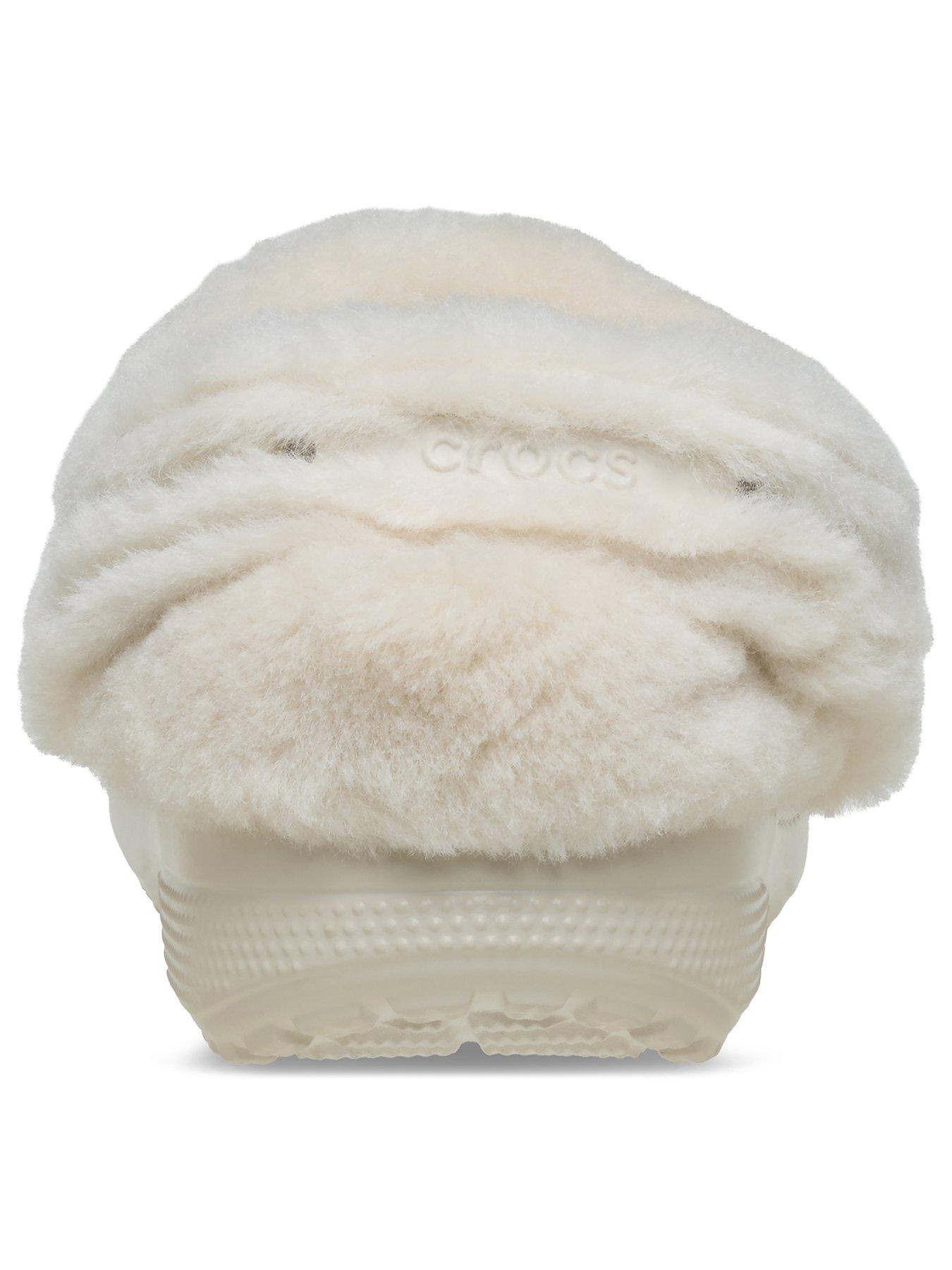 Image 3 of 7 of Crocs Junior classic Unfurgetable Faux Suede Clog - Sandstone
