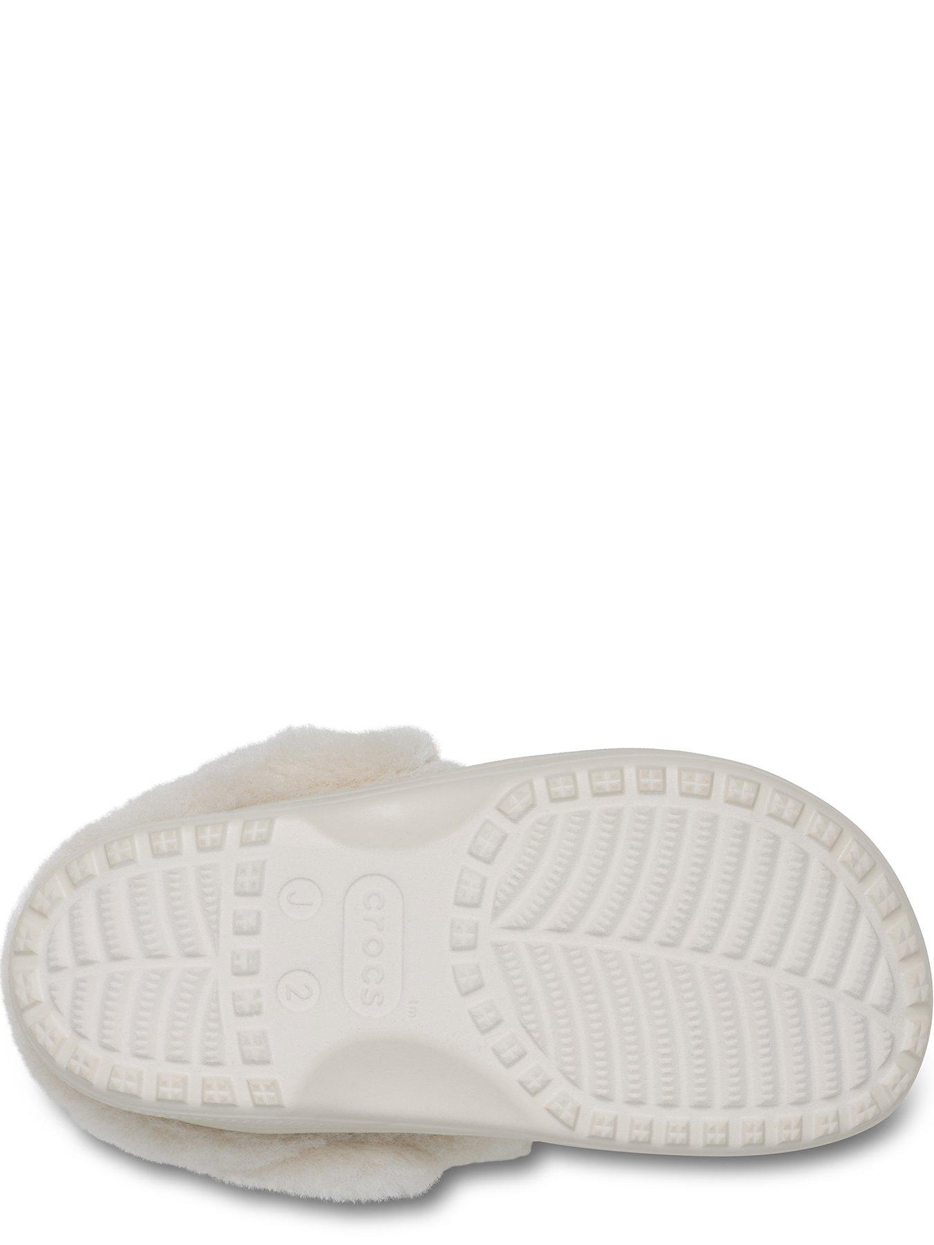 Image 5 of 7 of Crocs Junior classic Unfurgetable Faux Suede Clog - Sandstone