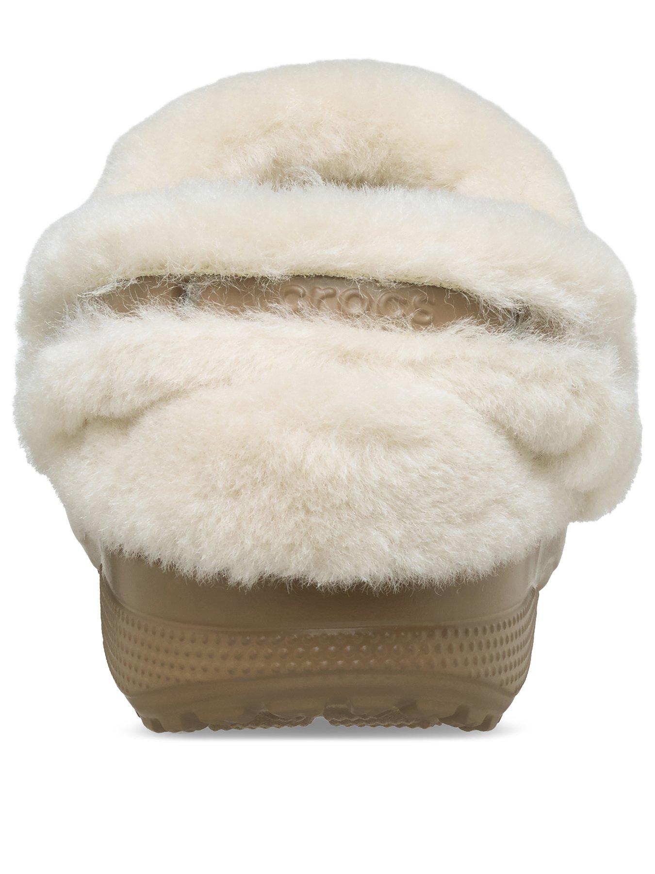 Image 3 of 7 of Crocs Junior classic Unfurgetable Faux Suede Clog - Sepia