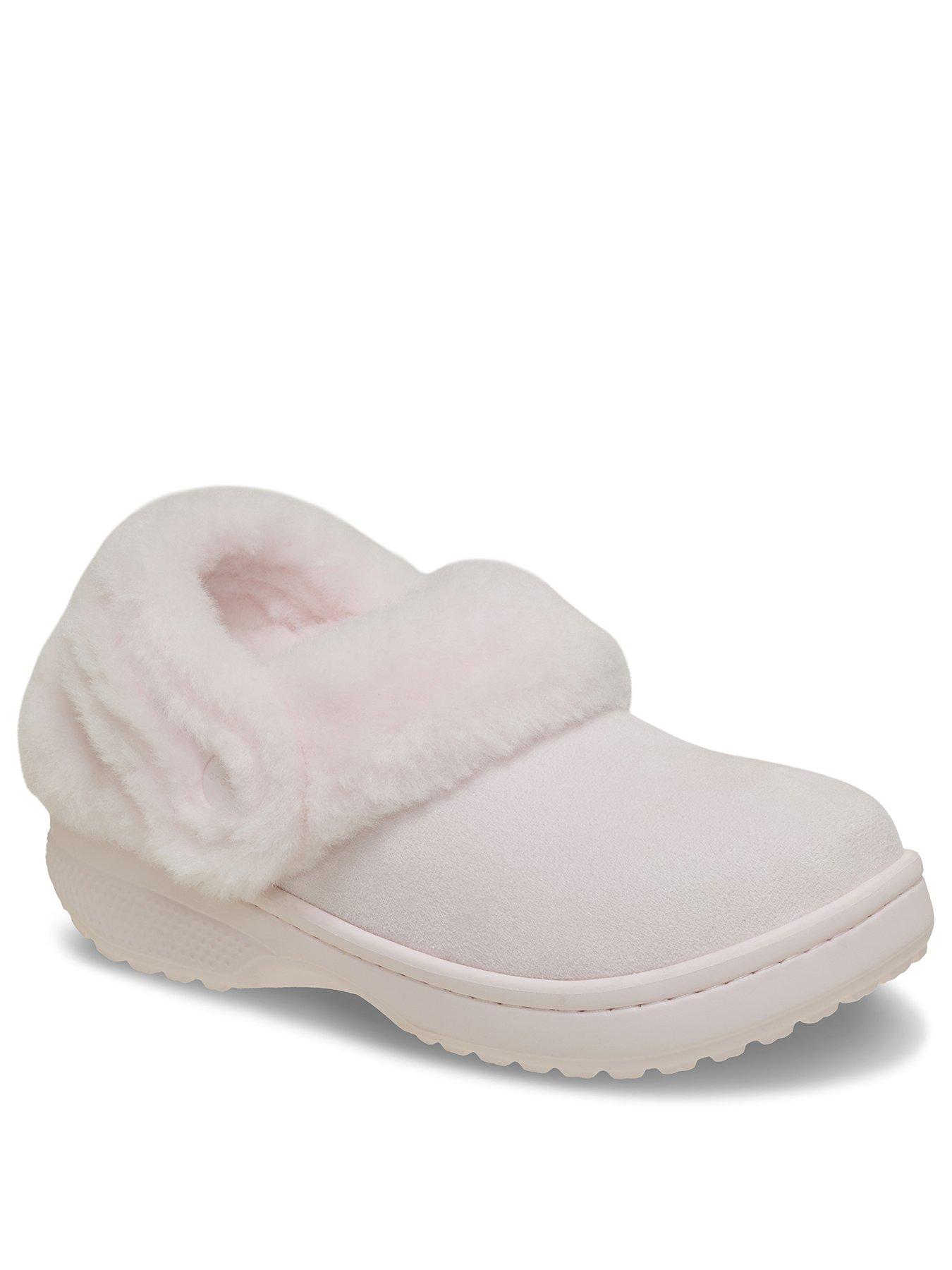 Image 2 of 7 of Crocs Junior classic Unfurgetable Faux Suede Clog - Bubble Ice