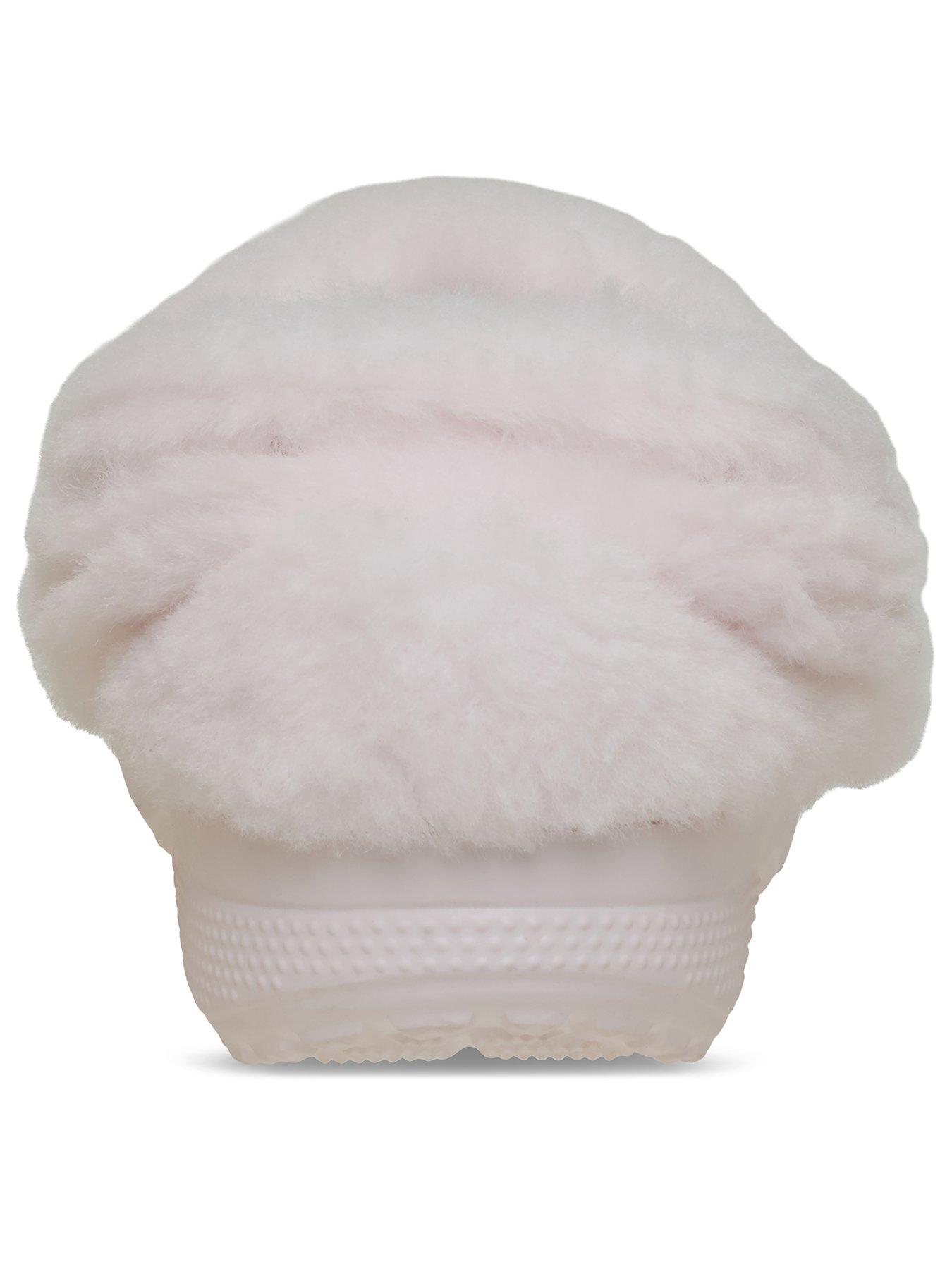 Image 3 of 7 of Crocs Junior classic Unfurgetable Faux Suede Clog - Bubble Ice
