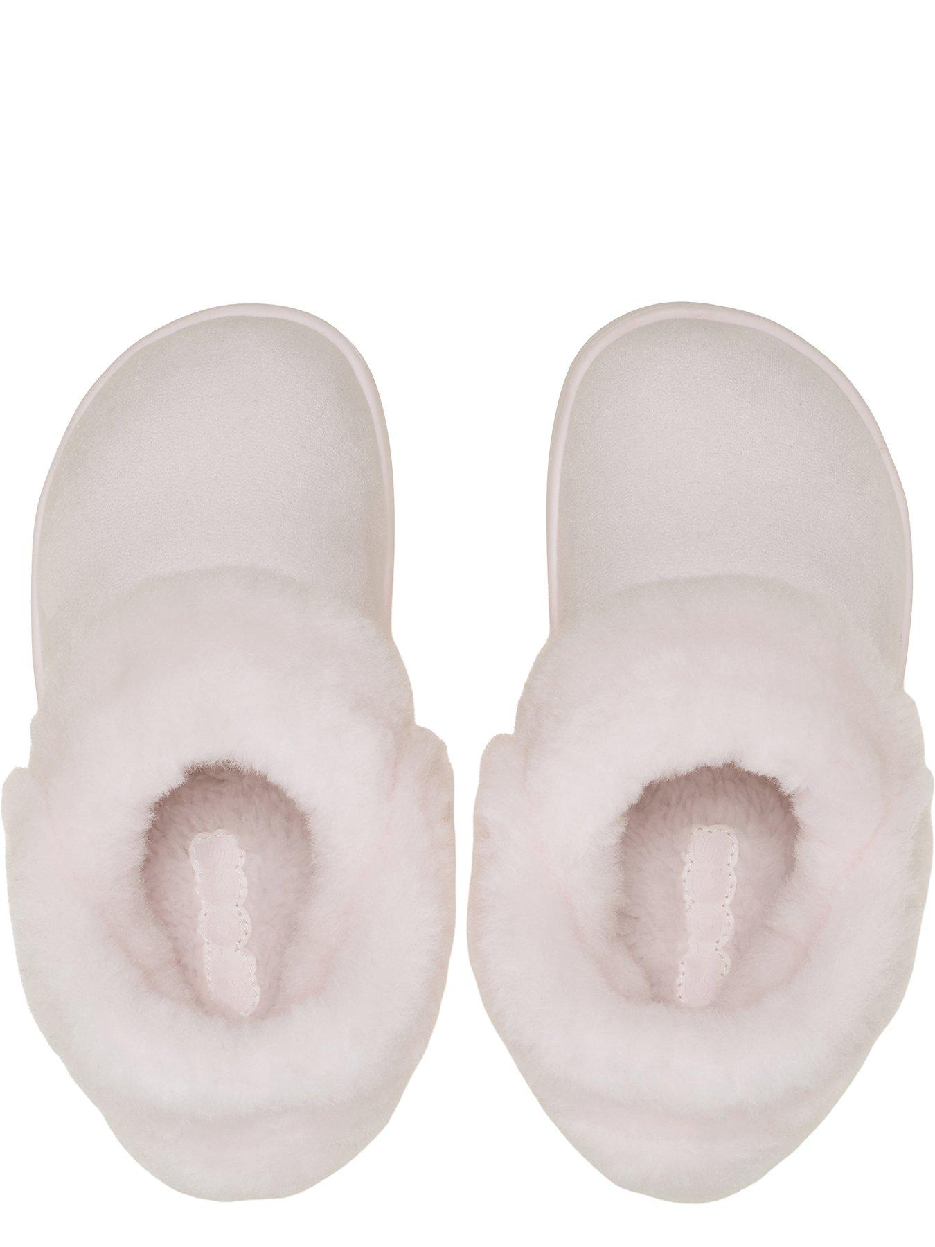 Image 4 of 7 of Crocs Junior classic Unfurgetable Faux Suede Clog - Bubble Ice