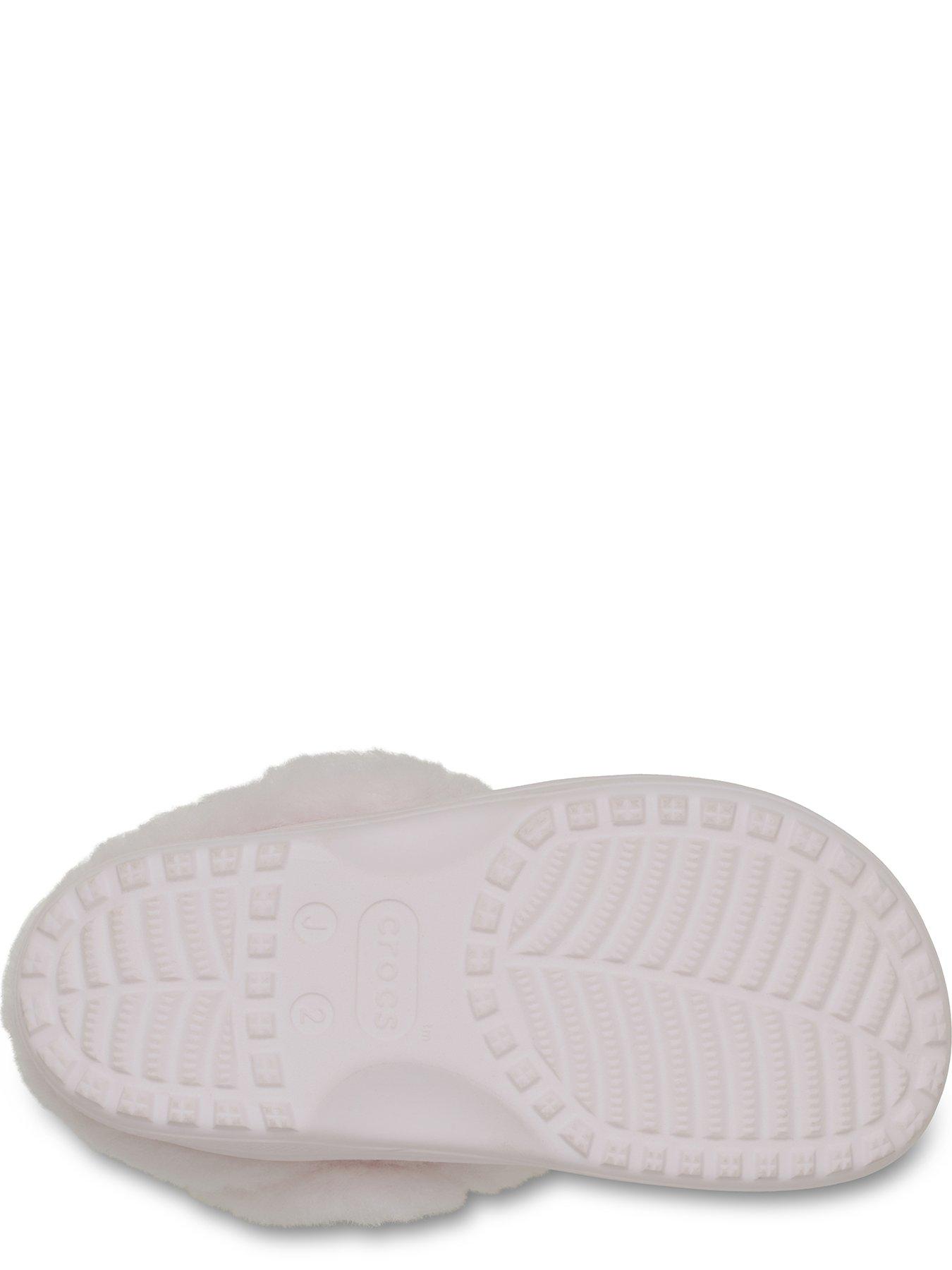 Image 5 of 7 of Crocs Junior classic Unfurgetable Faux Suede Clog - Bubble Ice