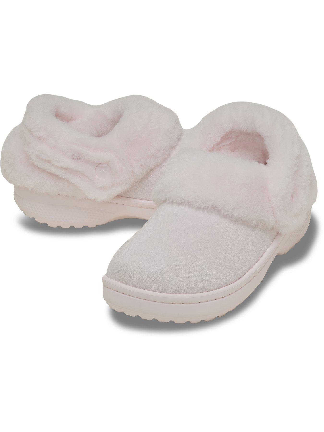 Image 6 of 7 of Crocs Junior classic Unfurgetable Faux Suede Clog - Bubble Ice