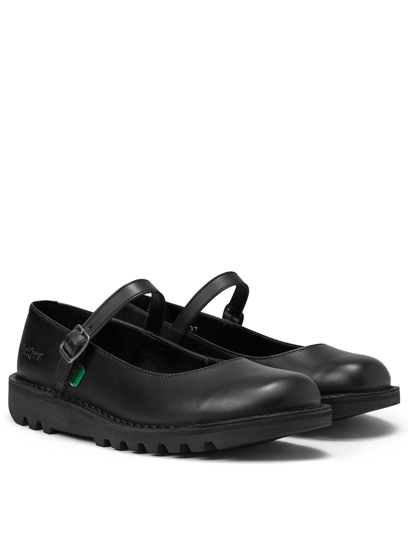 Image 1 of 6 of Kickers Kick Mary-jane Leather Shoe - Black
