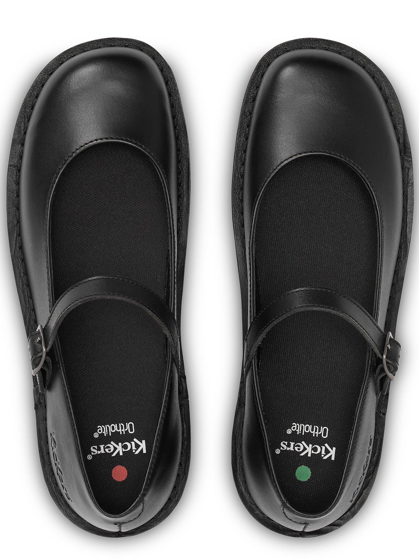 Image 4 of 6 of Kickers Kick Mary-jane Leather Shoe - Black