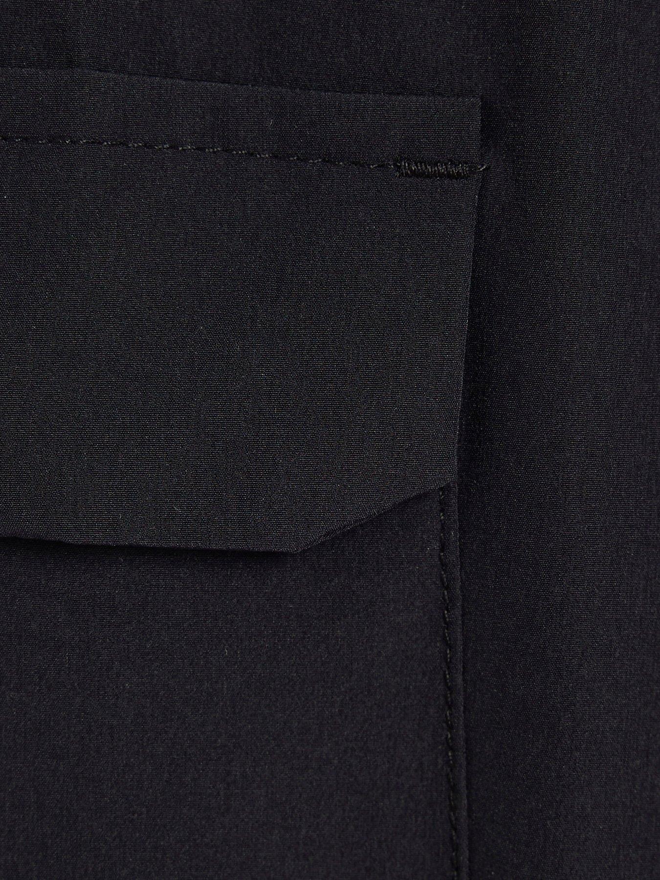 Image 3 of 4 of River Island Mini Boys Tech Pocket Cargo Trousers - Black