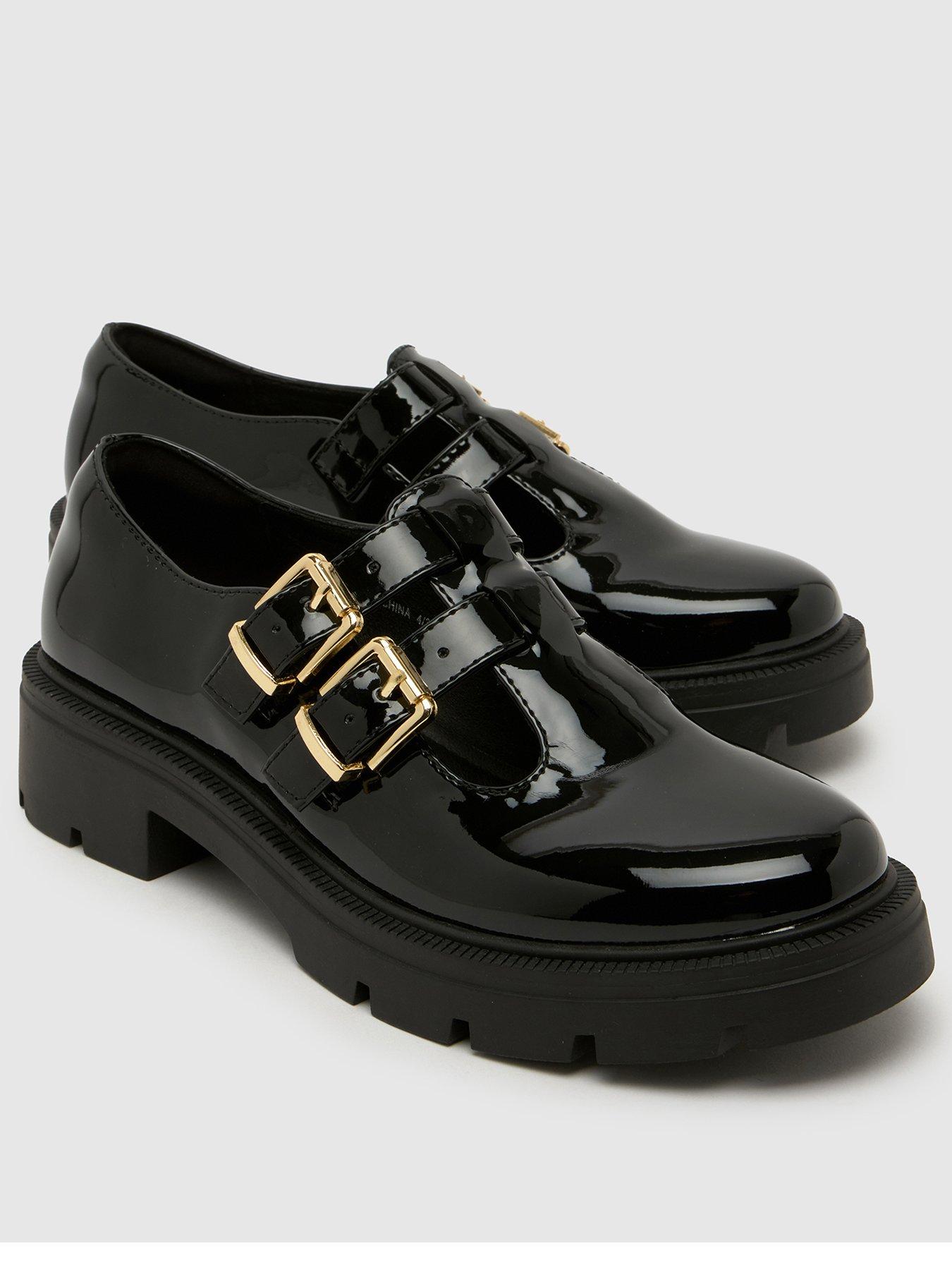 Image 3 of 4 of Schuh Patent Double Strap Mary Jane - Black