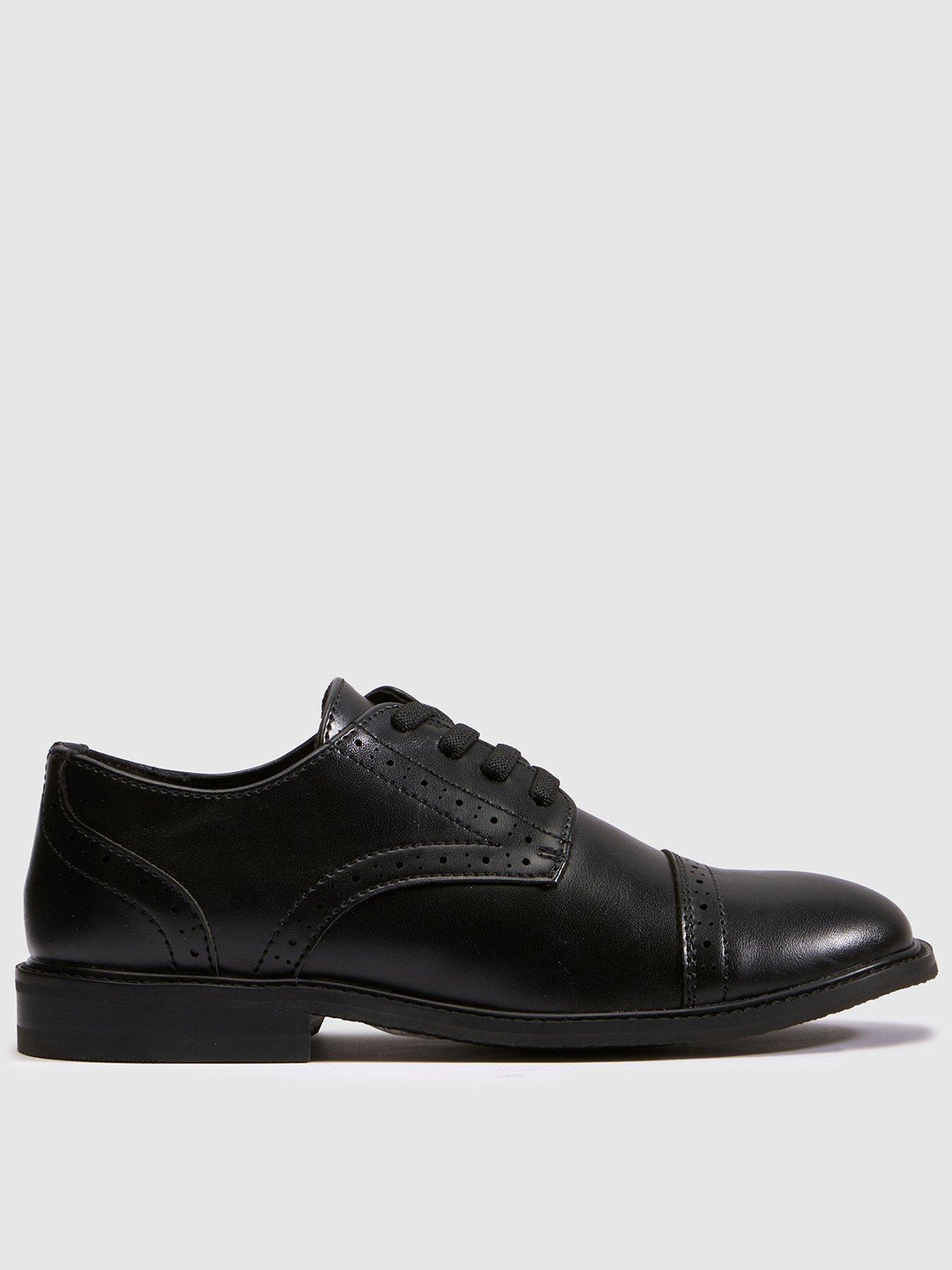 Schuh Junior Brogue Lace Up Shoes - Black