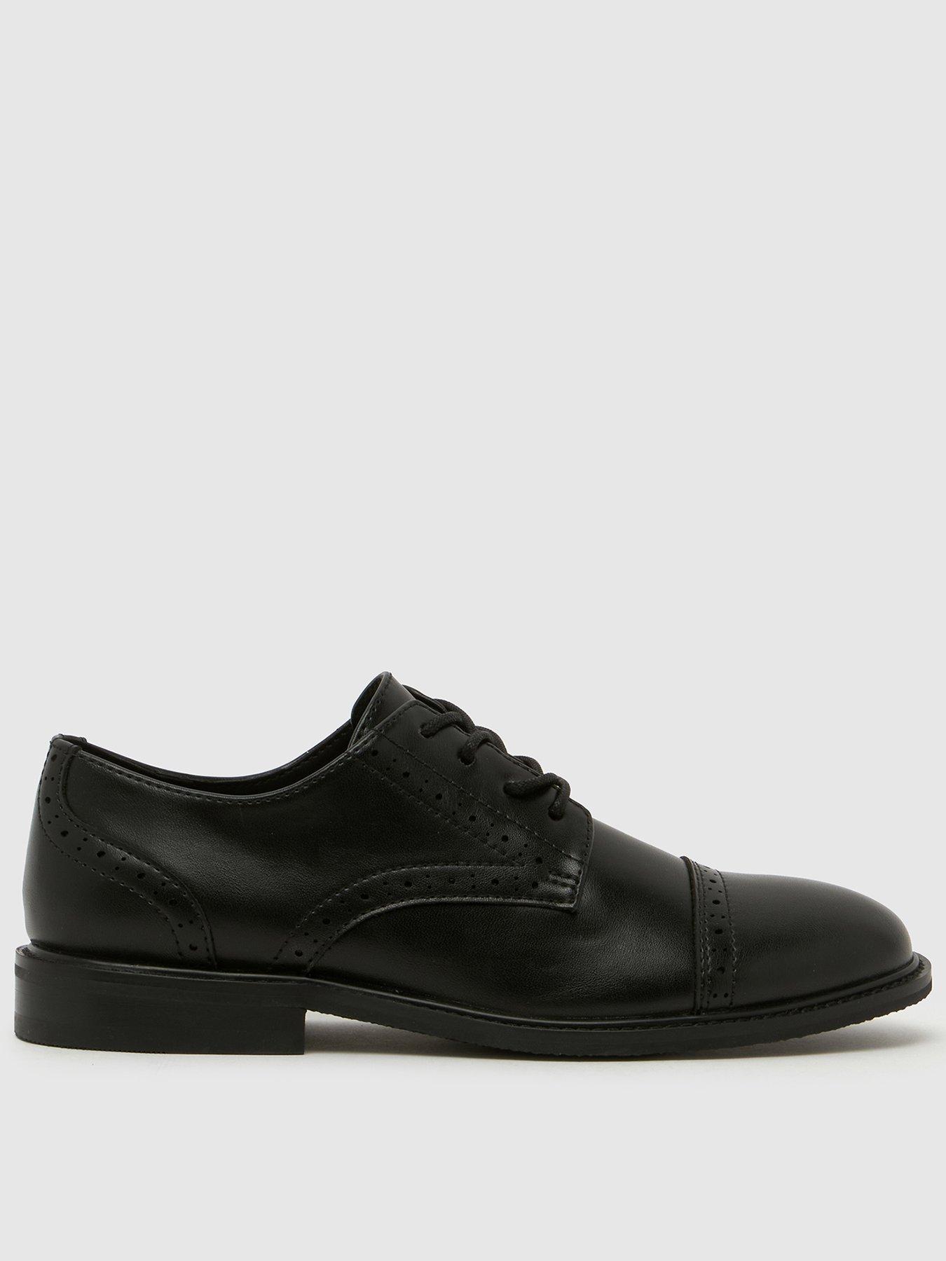 Schuh Older Brogue Lace Up School Shoes - Black