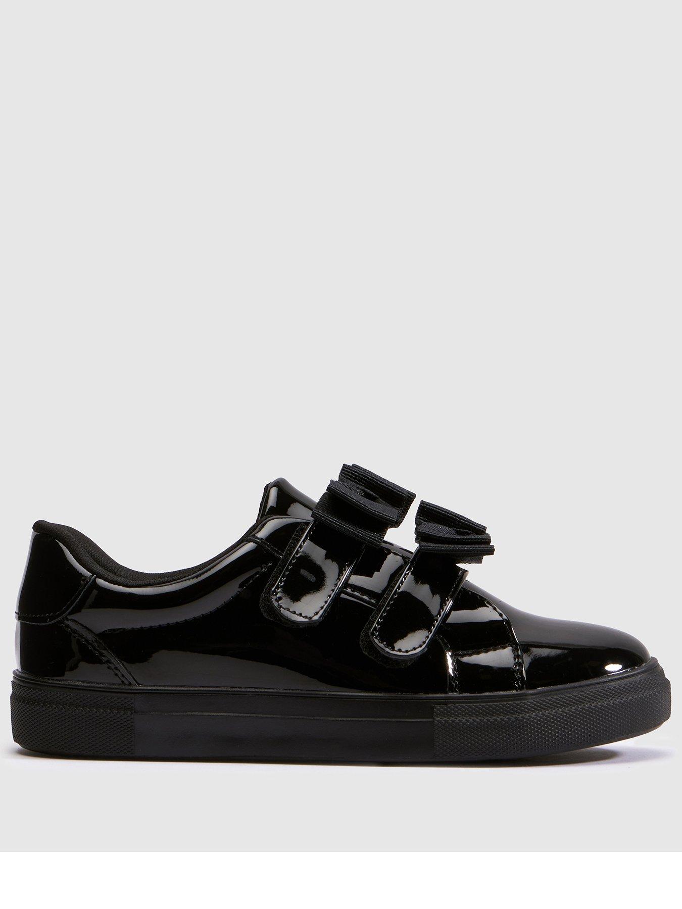 Schuh Bow Velcro Trainer - Black