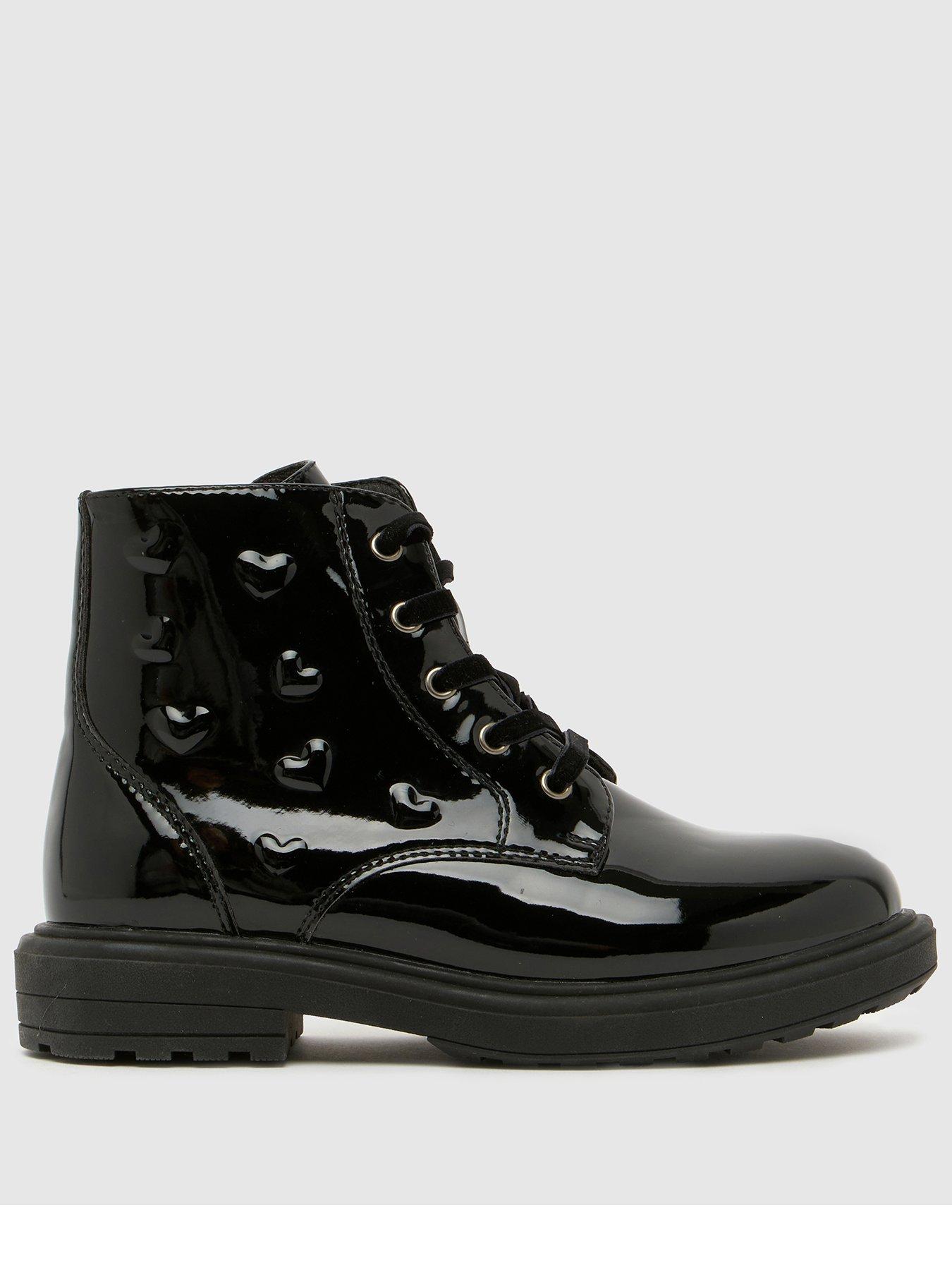 Image 1 of 4 of Schuh Junior Heart Patent Boot - Black