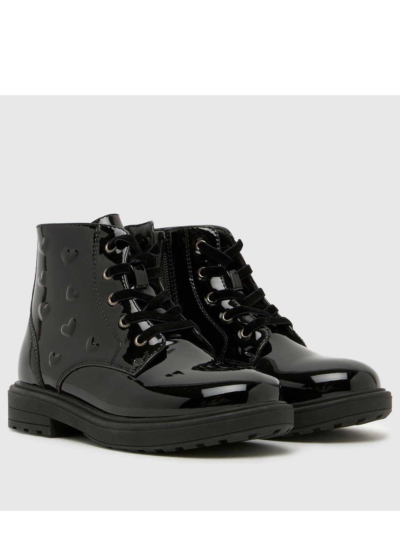 Image 2 of 4 of Schuh Junior Heart Patent Boot - Black
