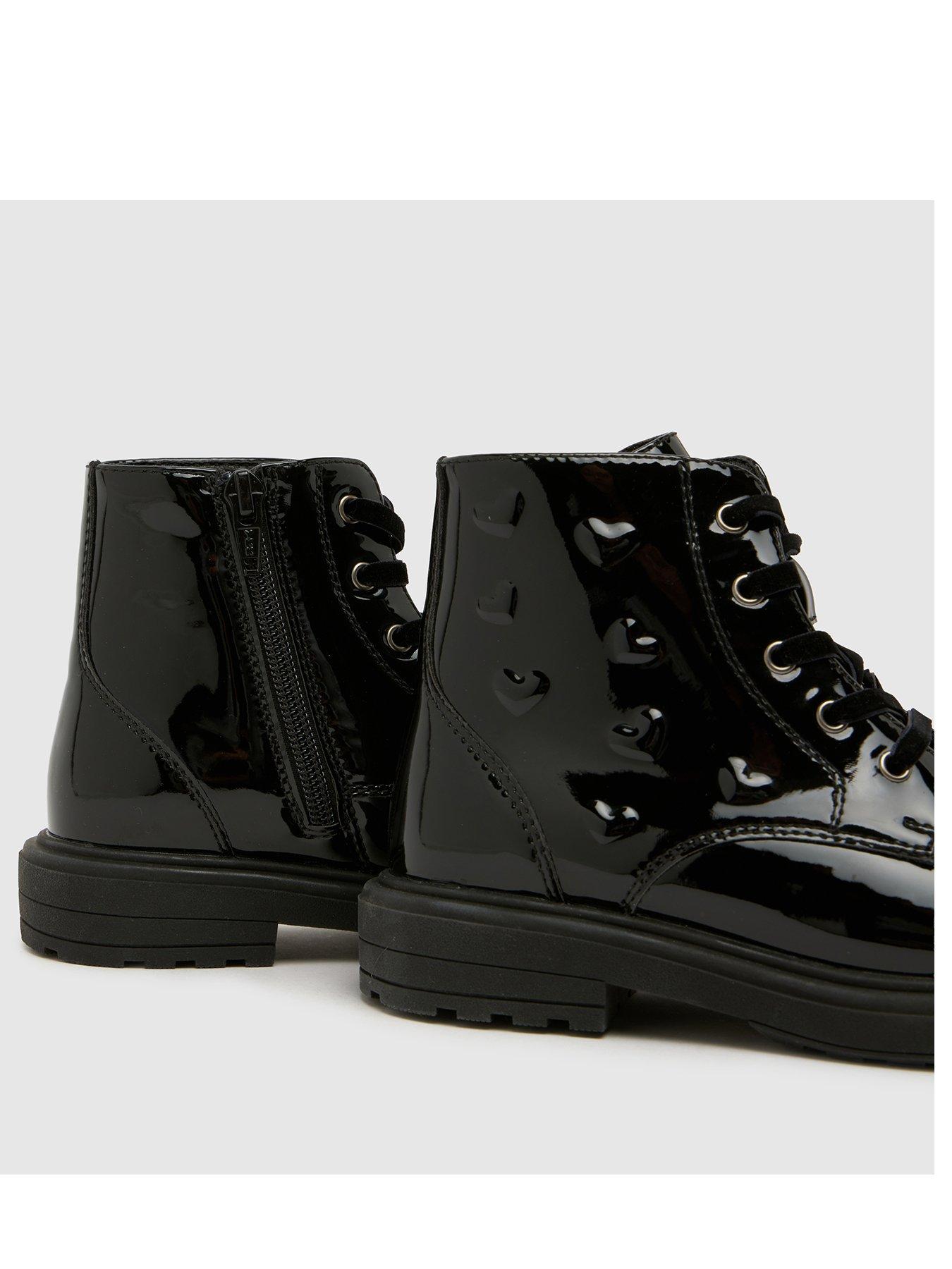 Image 3 of 4 of Schuh Junior Heart Patent Boot - Black