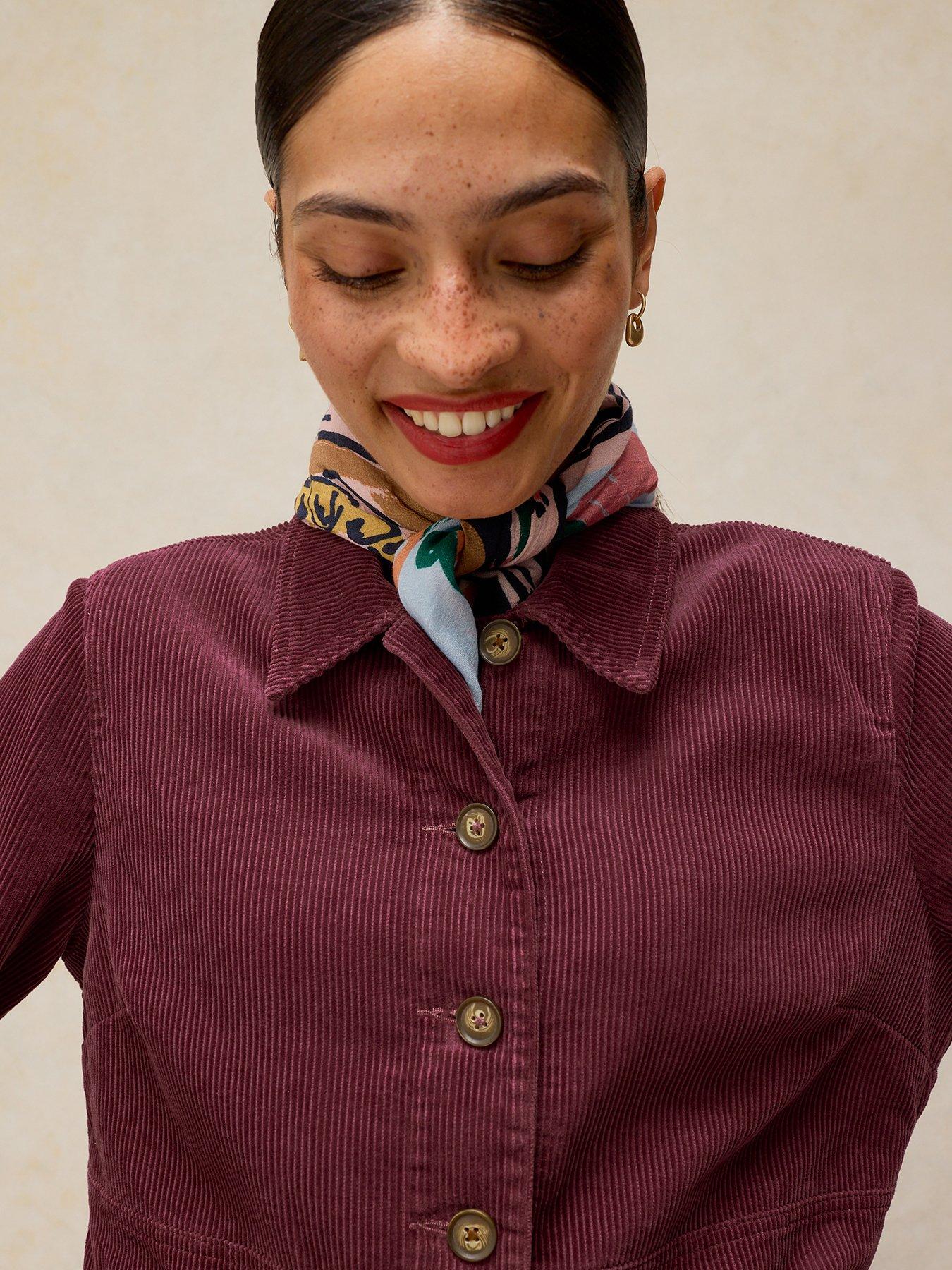 Image 4 of 6 of White Stuff Carrie Cord Jacket - Pink