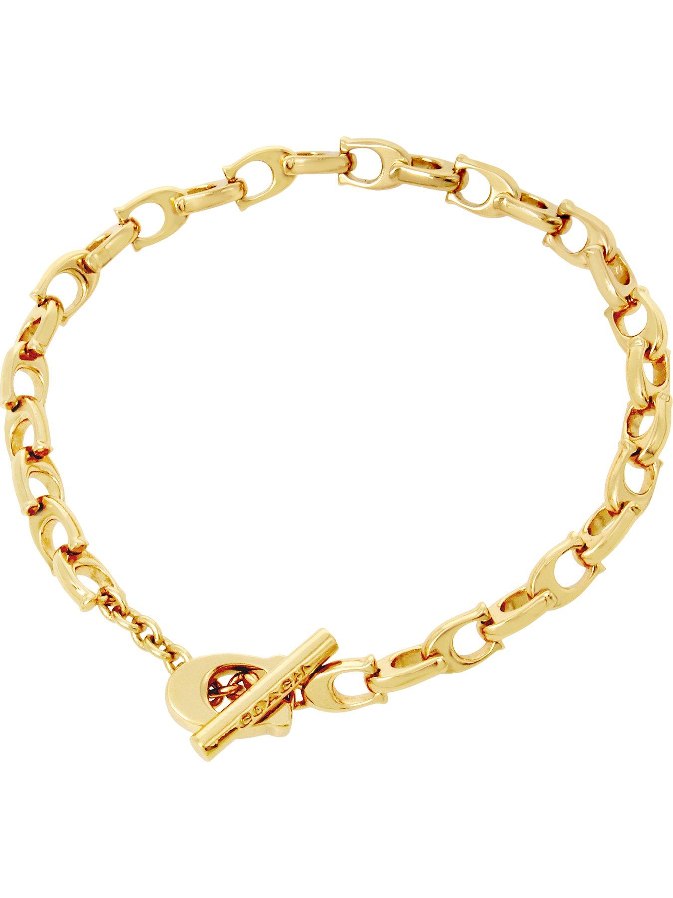 Image 1 of 3 of COACH Link C Chain Flex Bracelet