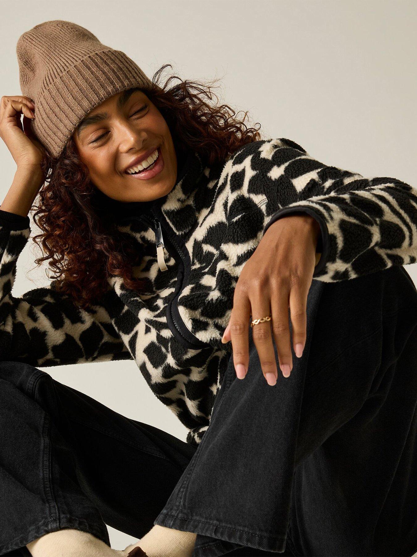 Image 2 of 7 of Regatta Womens Frankie Borg Full Zip Fleece Jacket - Black