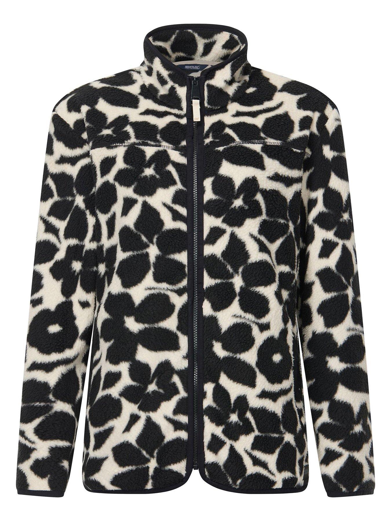 Image 7 of 7 of Regatta Womens Frankie Borg Full Zip Fleece Jacket - Black