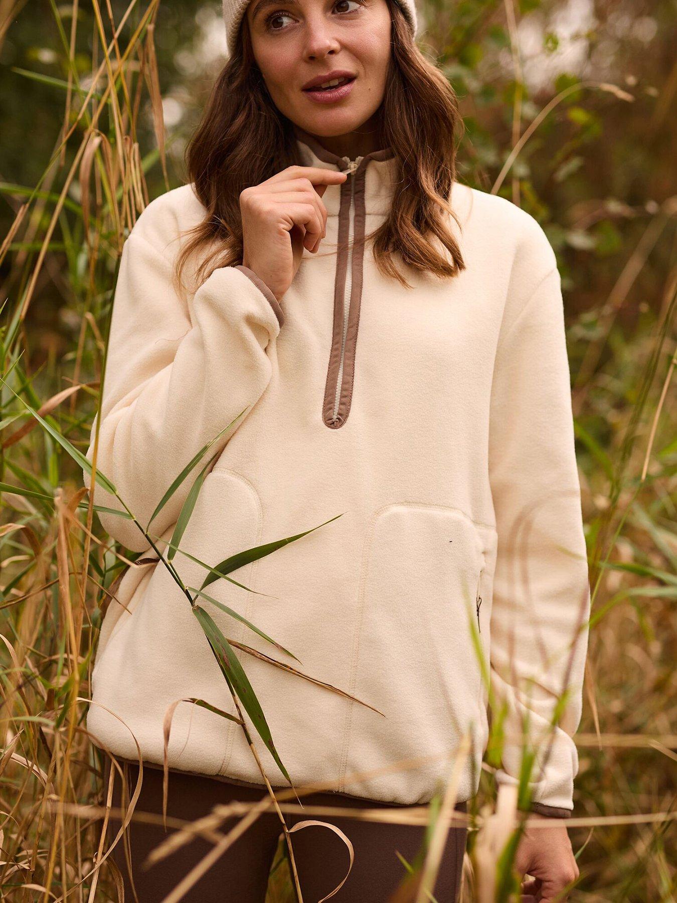 Regatta Women's Cream Cosy Frankie Borg Half Zip Fleece In | : Size 18 - Image 2