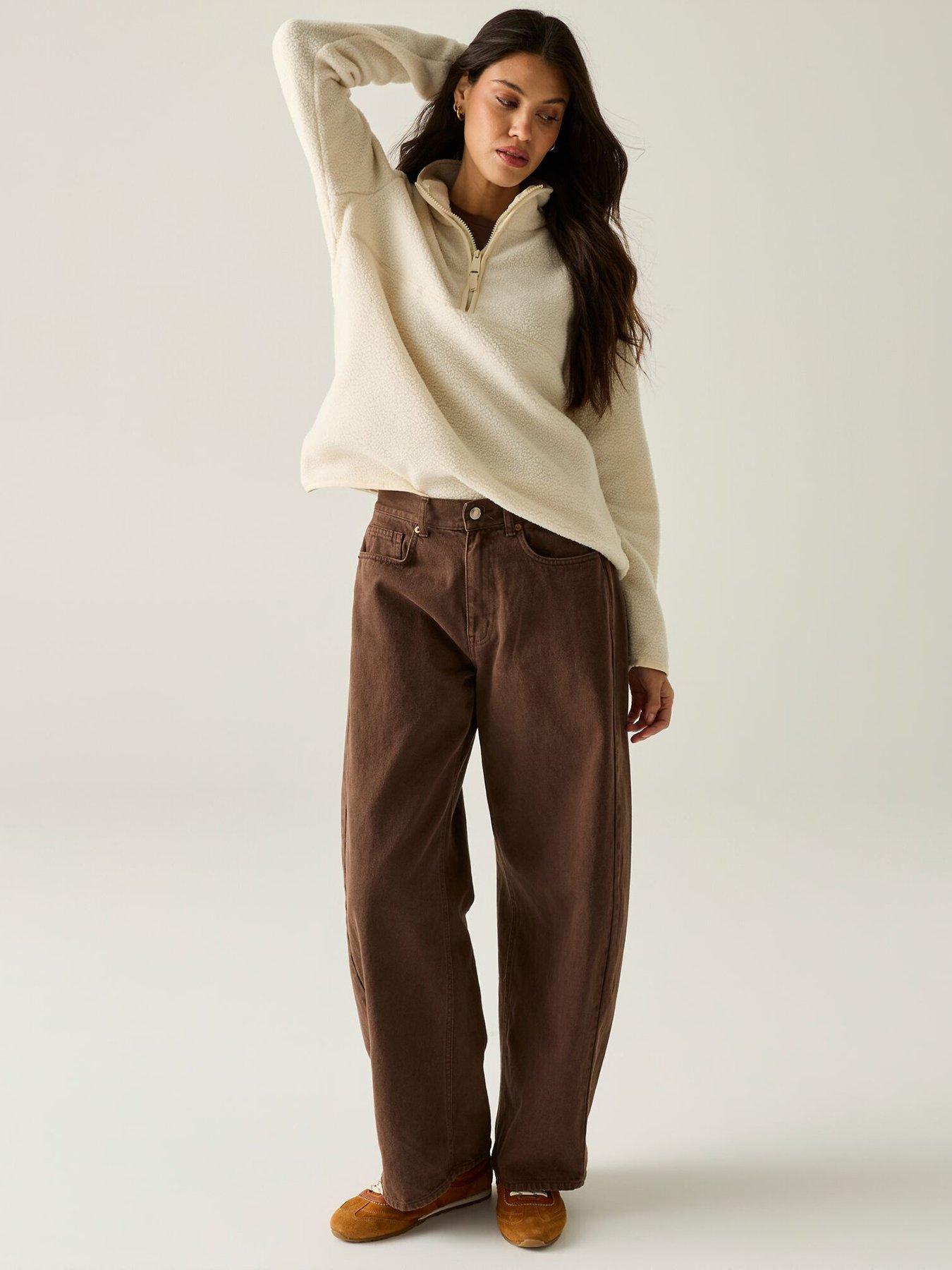 Image 3 of 7 of Regatta Womens Frankie Borg Half Zip Fleece - Beige