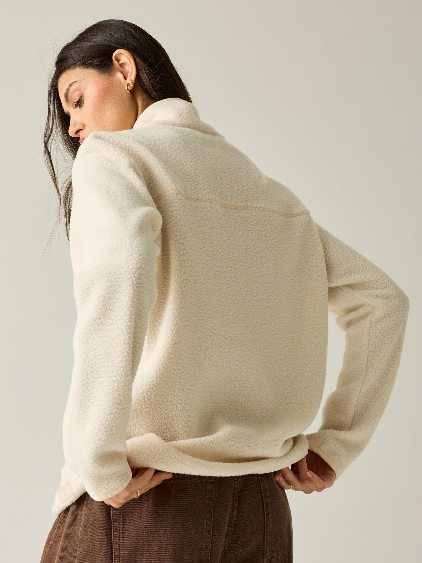 Image 4 of 7 of Regatta Womens Frankie Borg Half Zip Fleece - Beige