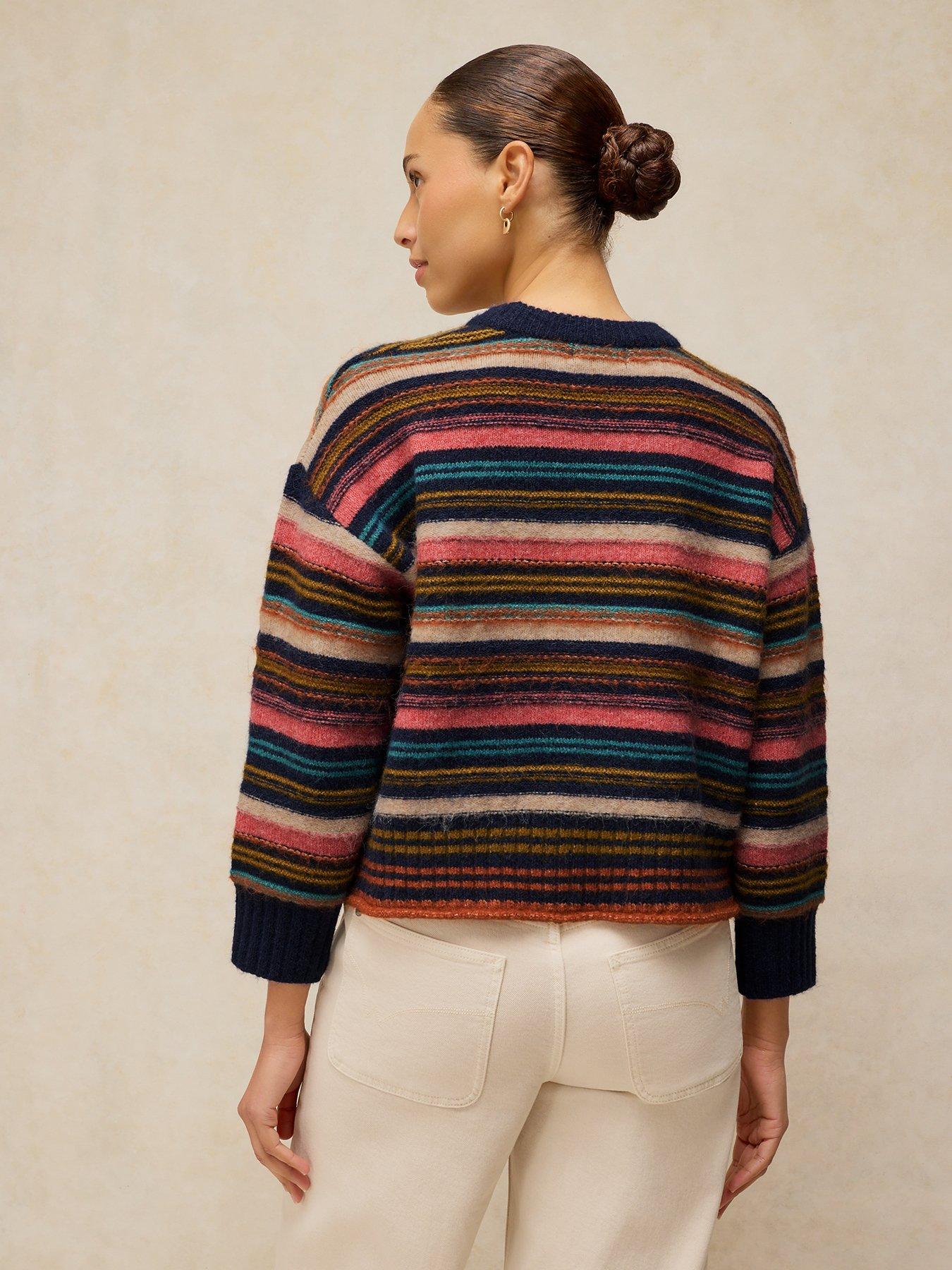 Image 2 of 6 of White Stuff Florence Striped Knitted Jumper - Multi