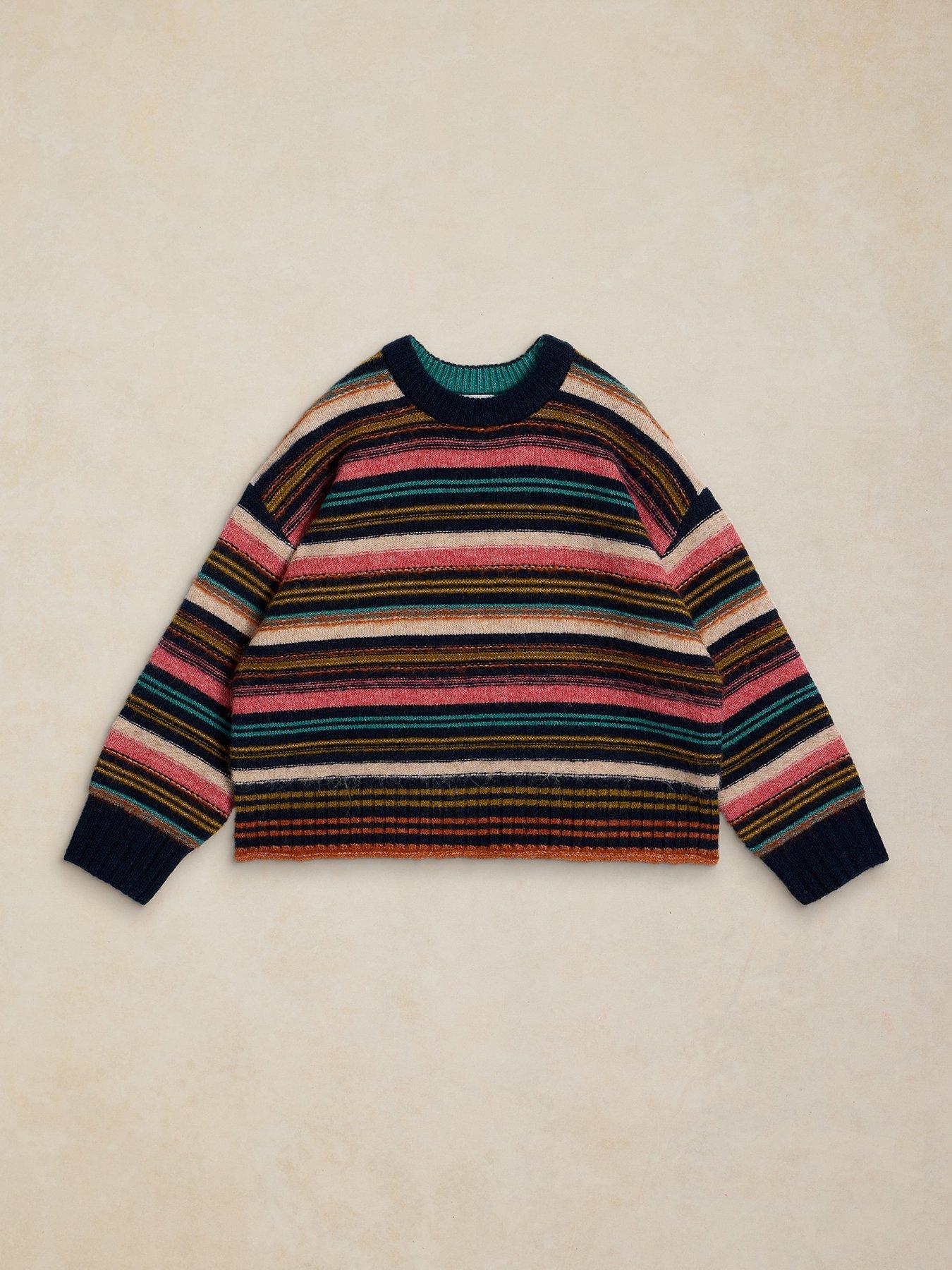 Image 5 of 6 of White Stuff Florence Striped Knitted Jumper - Multi