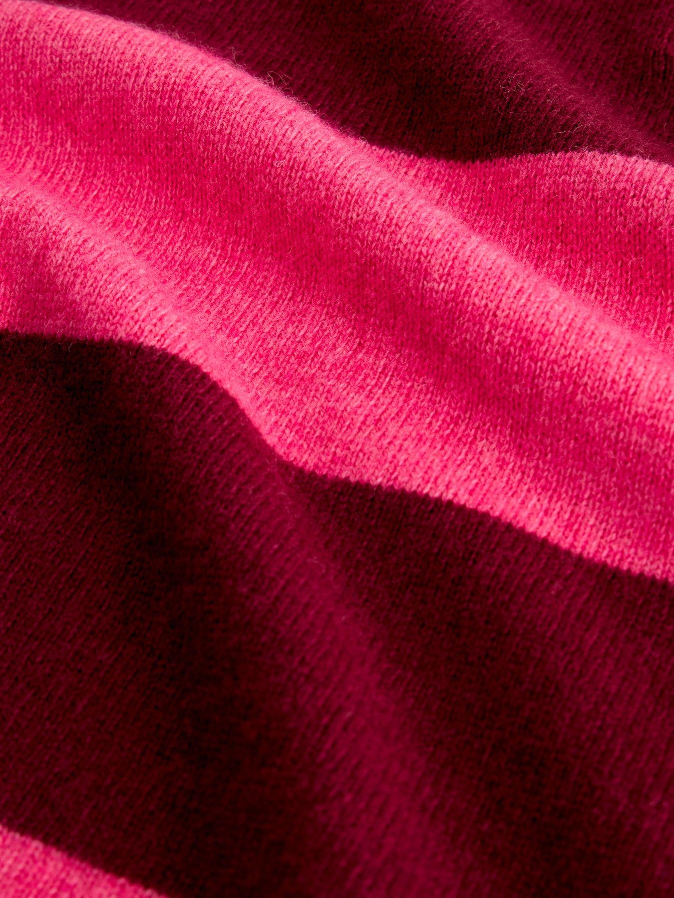 Image 6 of 6 of White Stuff Camilla Stripe Collared Jumper - Pink