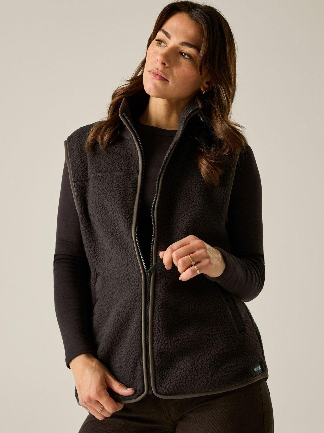 Image 2 of 7 of Regatta Womens Frankie Borg Sleeveless Zip Bodywarmer Gilet - Brown