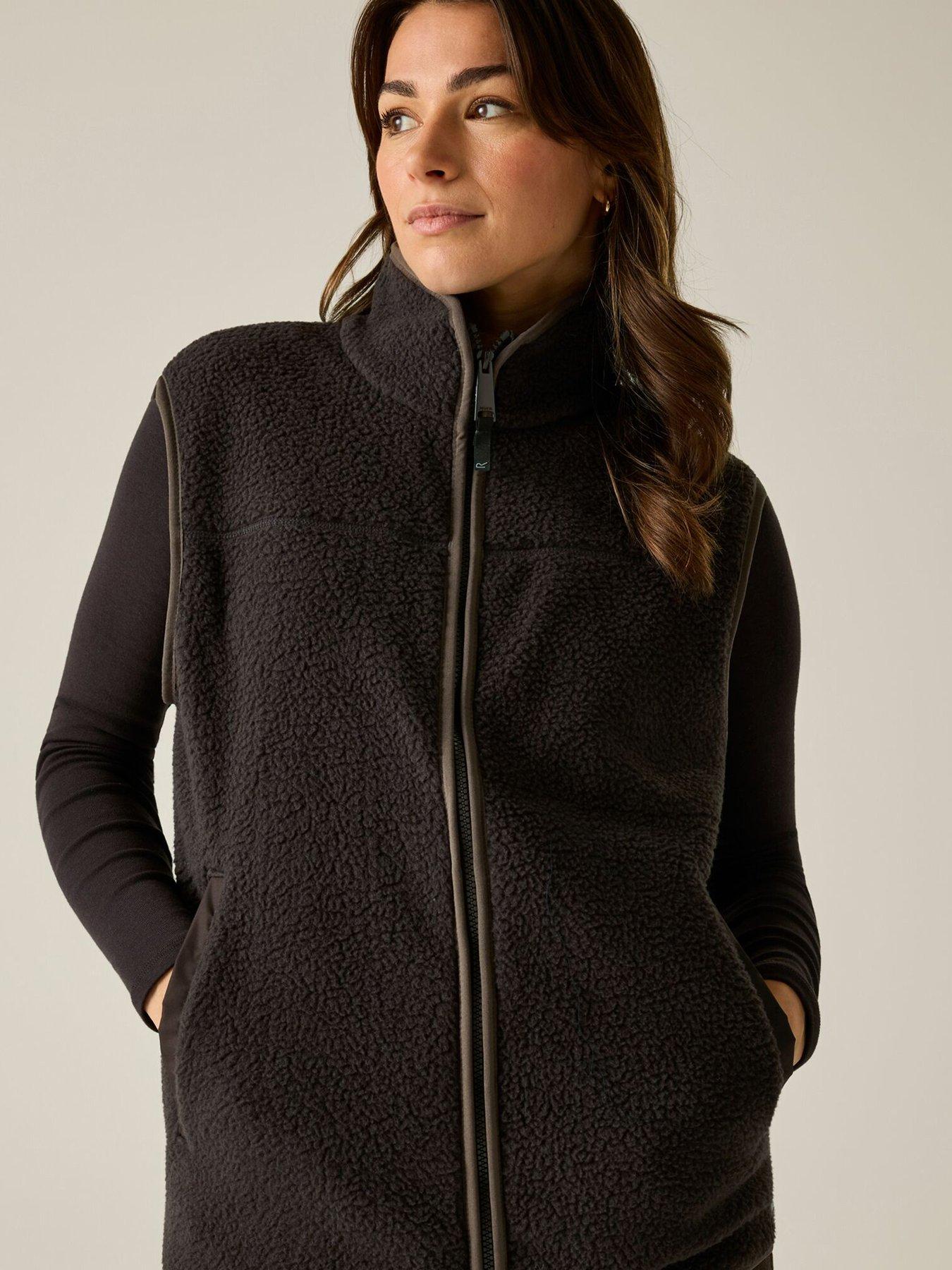 Image 6 of 7 of Regatta Womens Frankie Borg Sleeveless Zip Bodywarmer Gilet - Brown