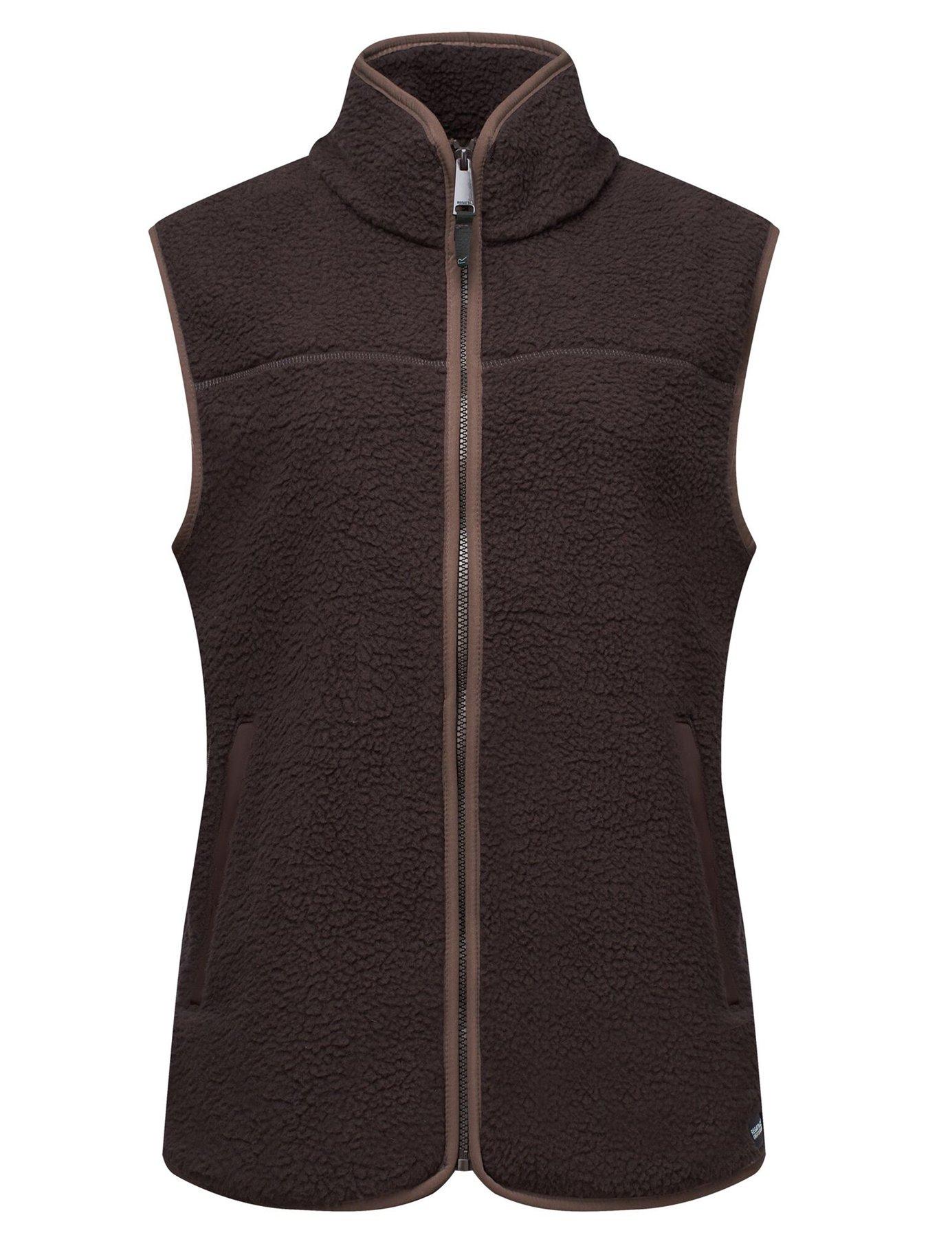 Image 7 of 7 of Regatta Womens Frankie Borg Sleeveless Zip Bodywarmer Gilet - Brown