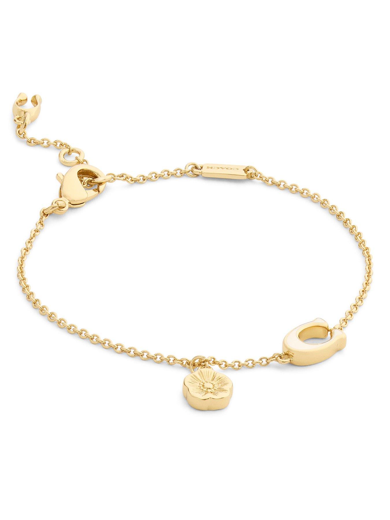 Image 2 of 4 of COACH Enamel C Tearose Flex Bracelet