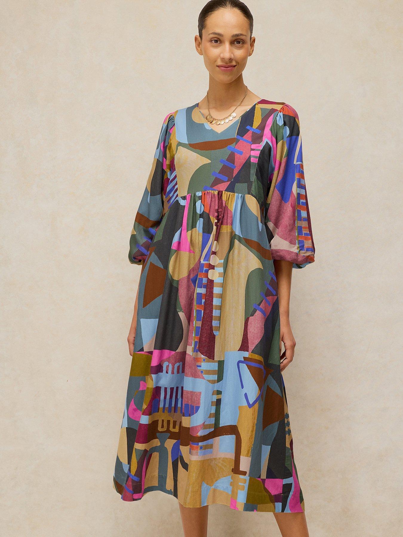 Image 1 of 6 of White Stuff Matilda Dress - Multi