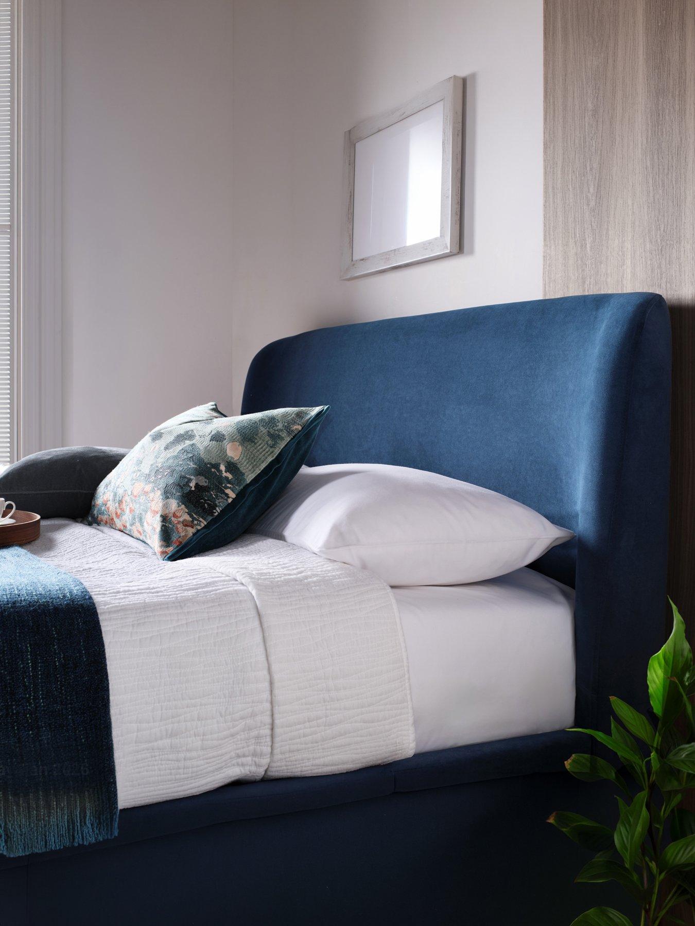 Image 4 of 5 of The Very Collection Keeley End Lift Up Ottoman Storage&nbsp;Bed with Aspire&nbsp;Mattress Options (Buy &amp; SAVE!) - Blue