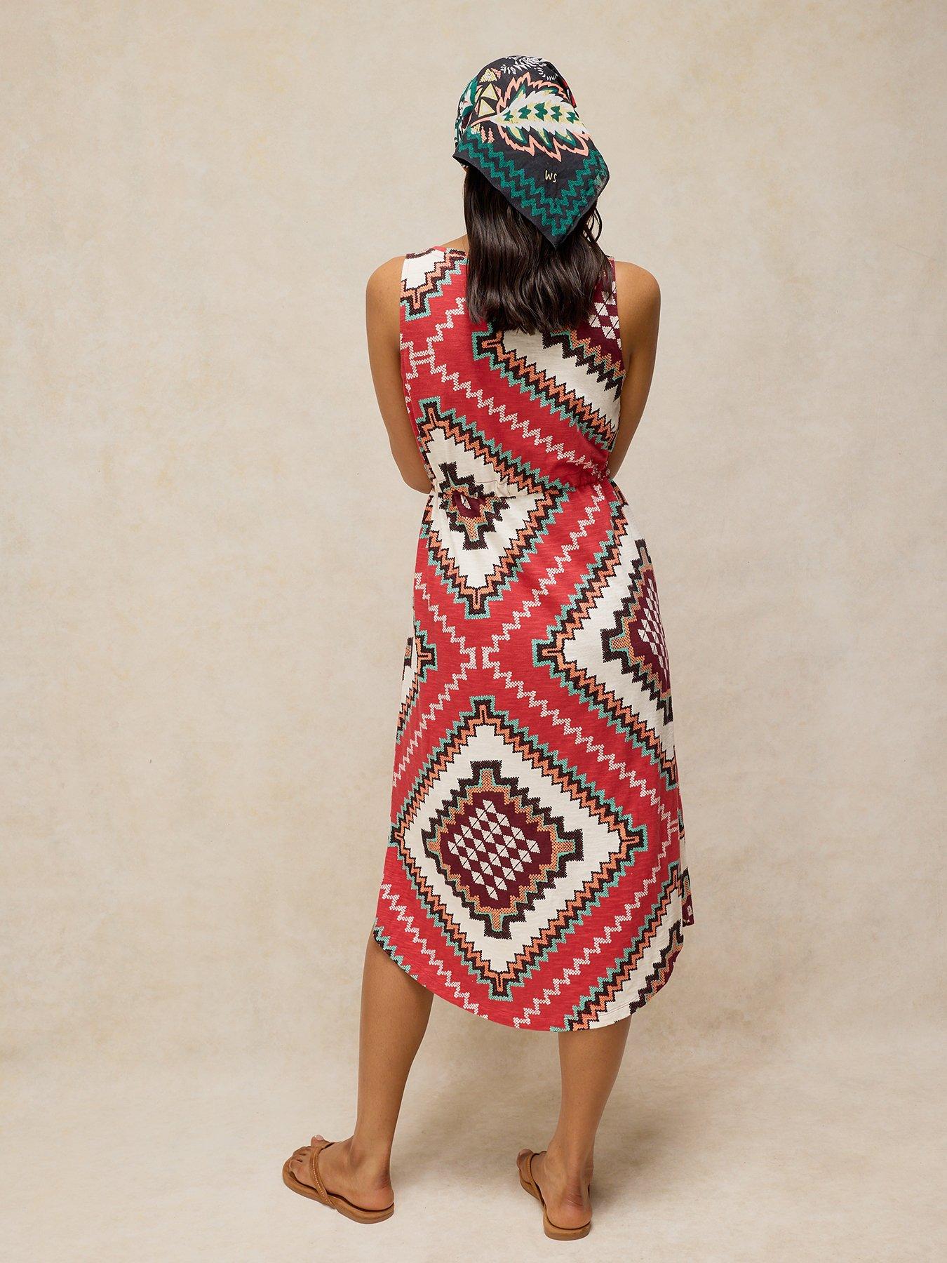 Image 2 of 6 of White Stuff Heidi Jersey Dress - Red