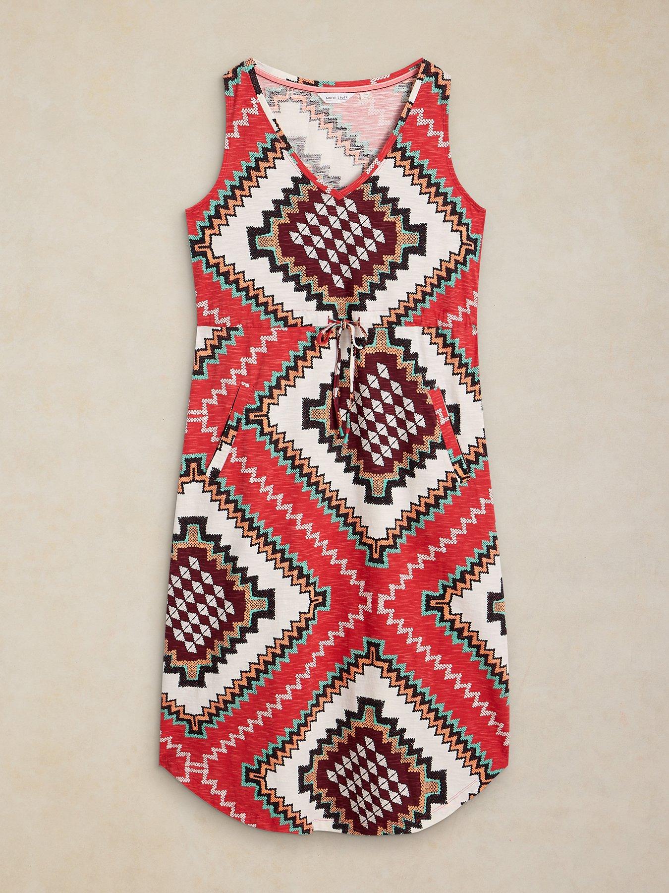 Image 5 of 6 of White Stuff Heidi Jersey Dress - Red