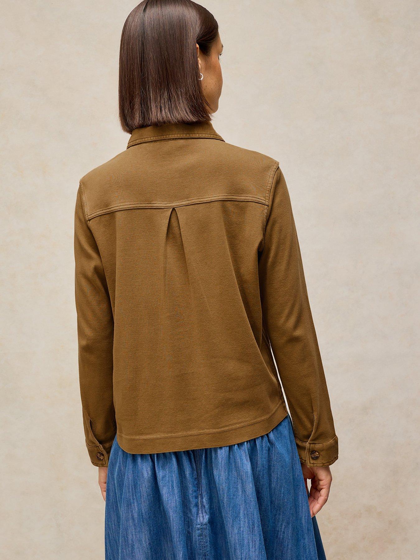Image 2 of 5 of White Stuff Imogen Button Through Shirt - Green