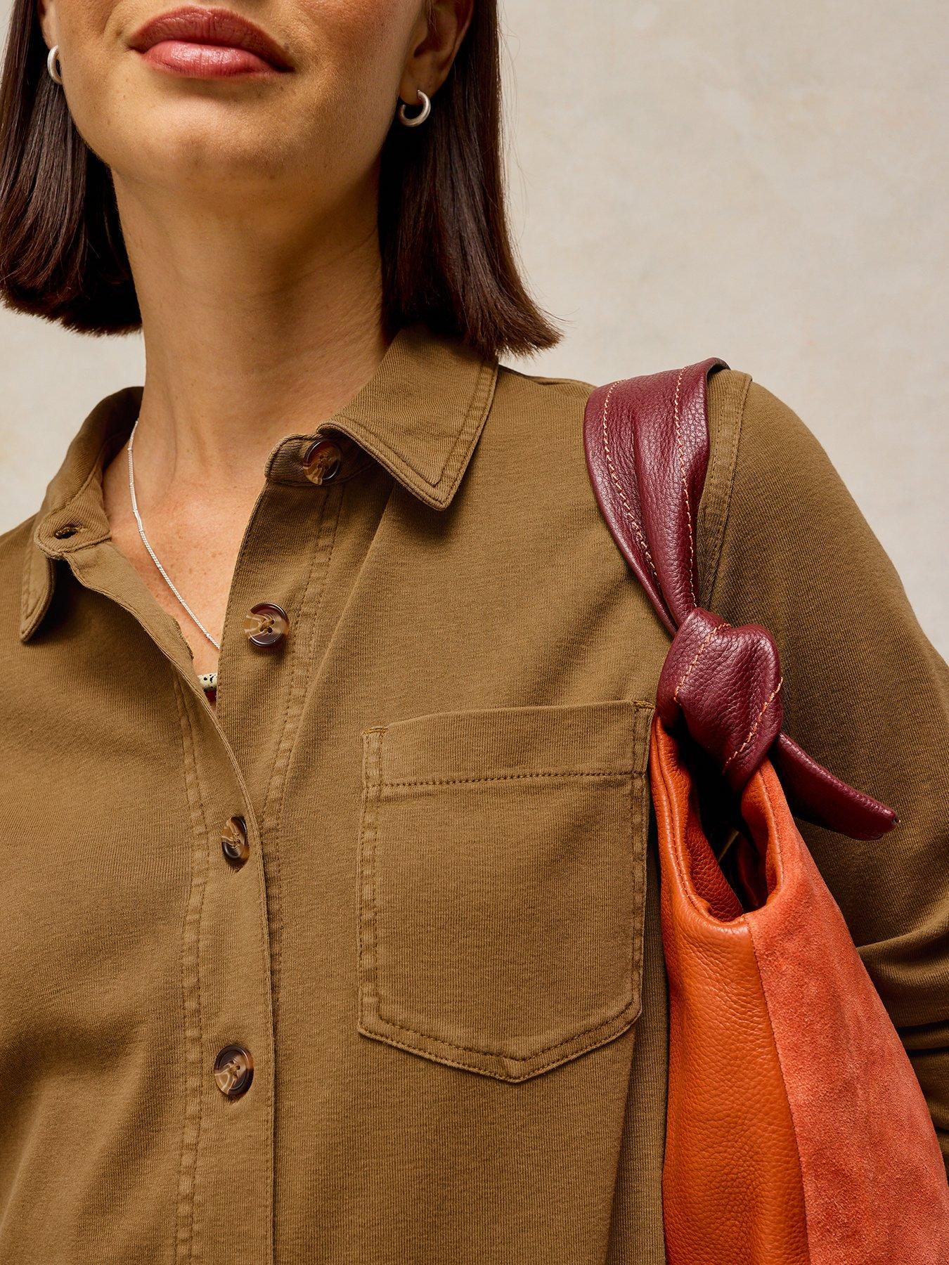 Image 4 of 5 of White Stuff Imogen Button Through Shirt - Green