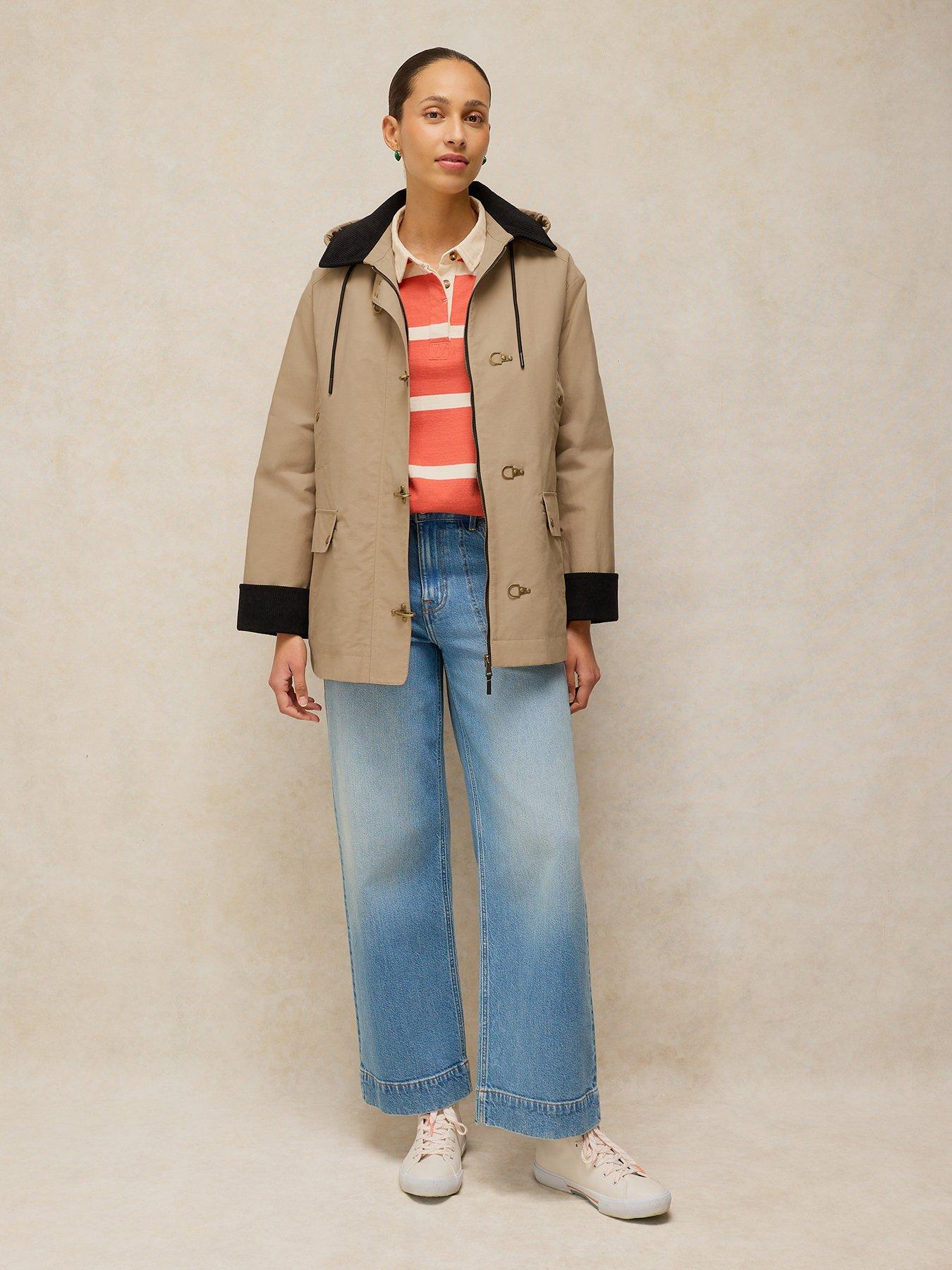 Image 1 of 6 of White Stuff Andie Waxed Jacket - Cream