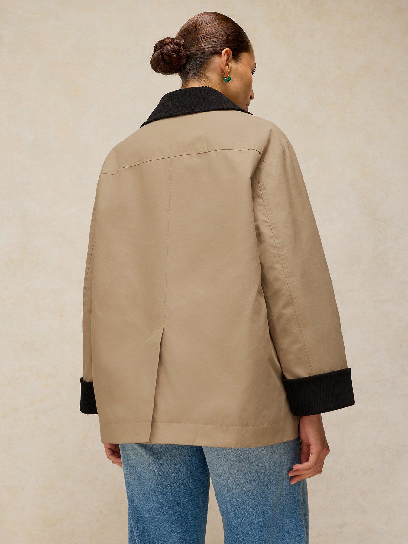Image 2 of 6 of White Stuff Andie Waxed Jacket - Cream