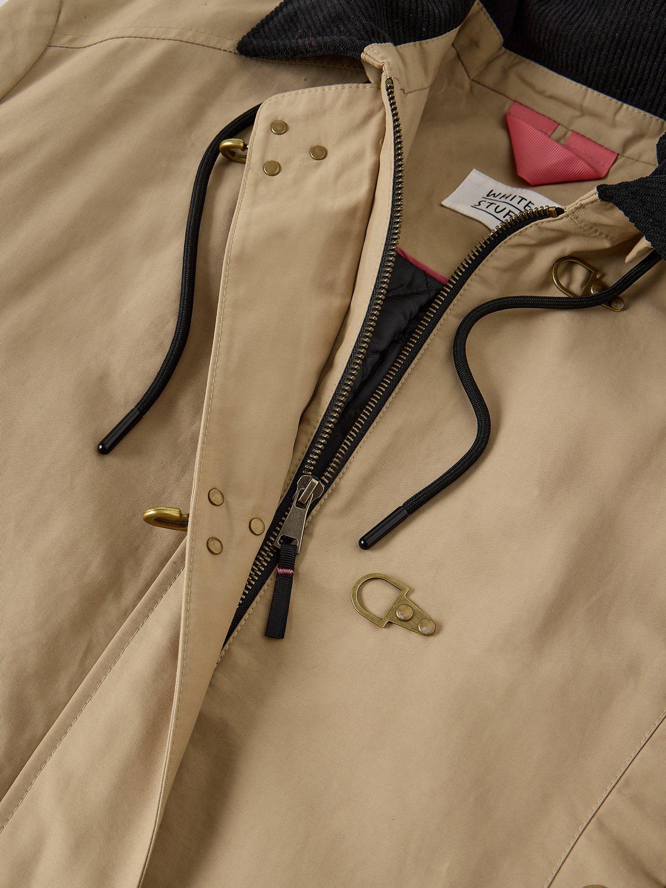 Image 6 of 6 of White Stuff Andie Waxed Jacket - Cream