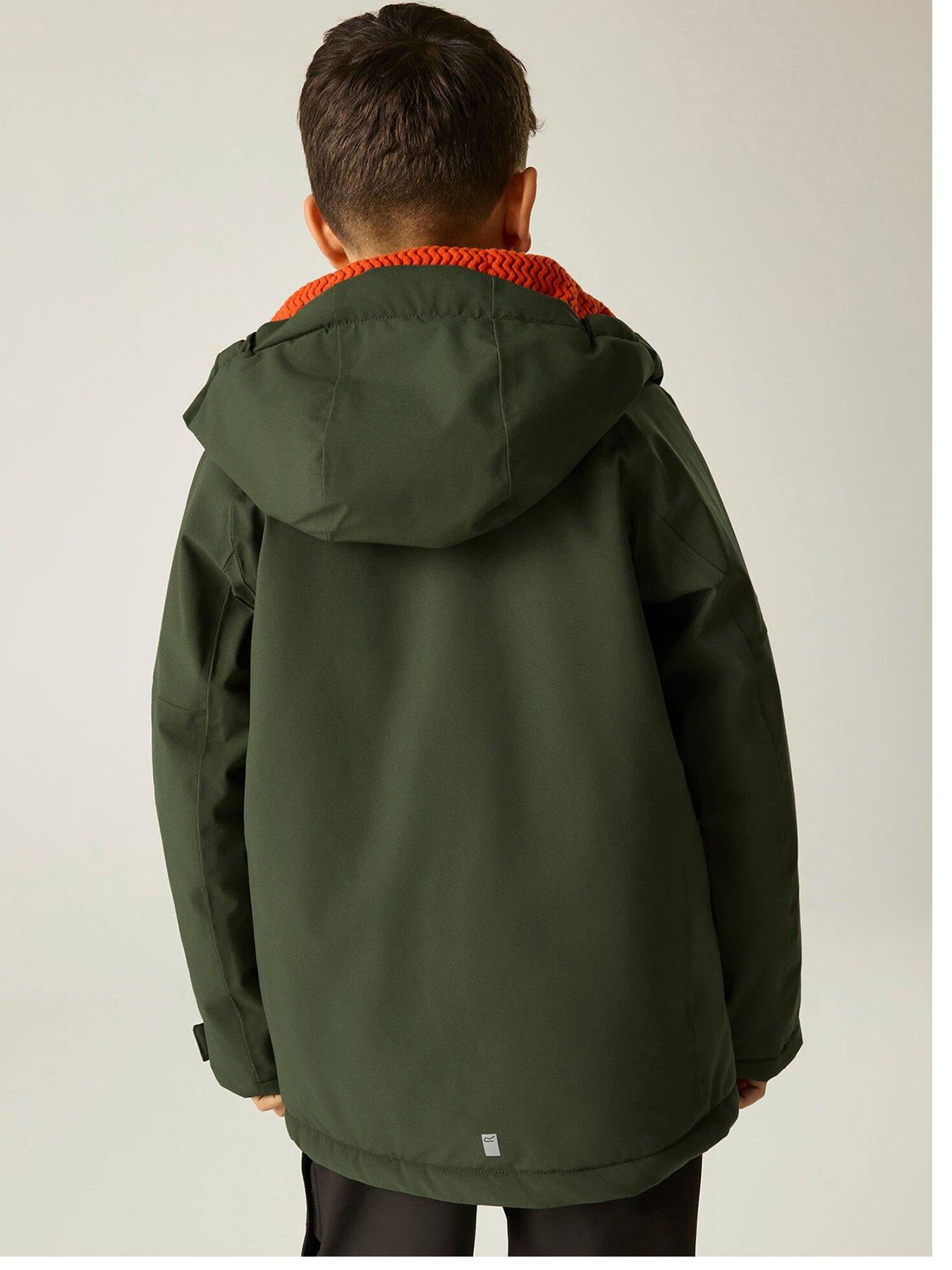 Image 2 of 7 of Regatta Kids Hillain Waterproof Warm Lined Insulated Jacket - Khaki