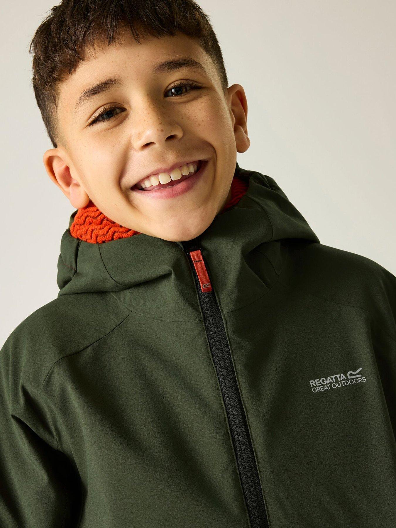 Image 4 of 7 of Regatta Kids Hillain Waterproof Warm Lined Insulated Jacket - Khaki