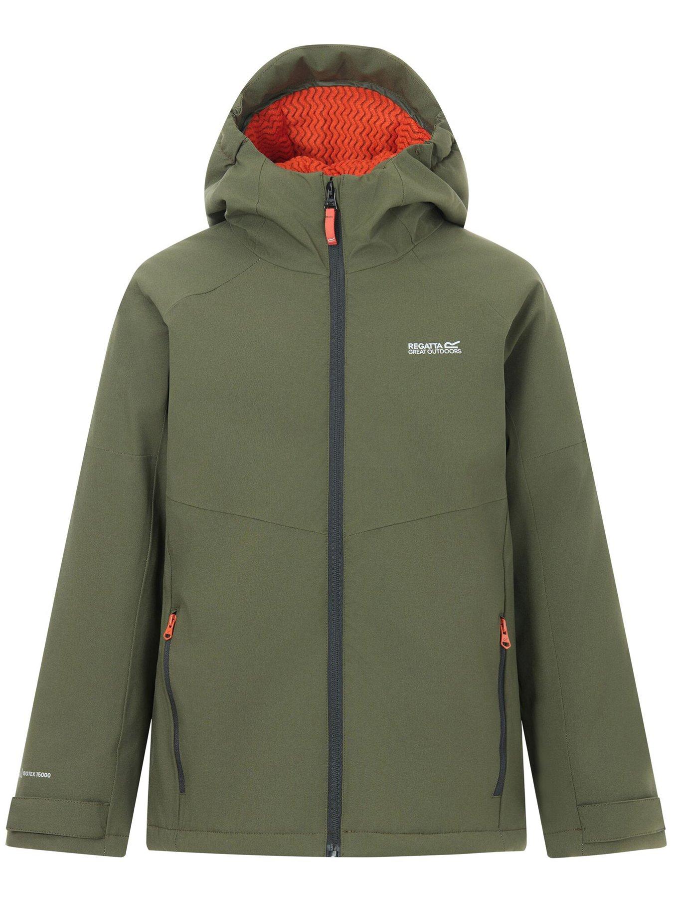 Image 7 of 7 of Regatta Kids Hillain Waterproof Warm Lined Insulated Jacket - Khaki