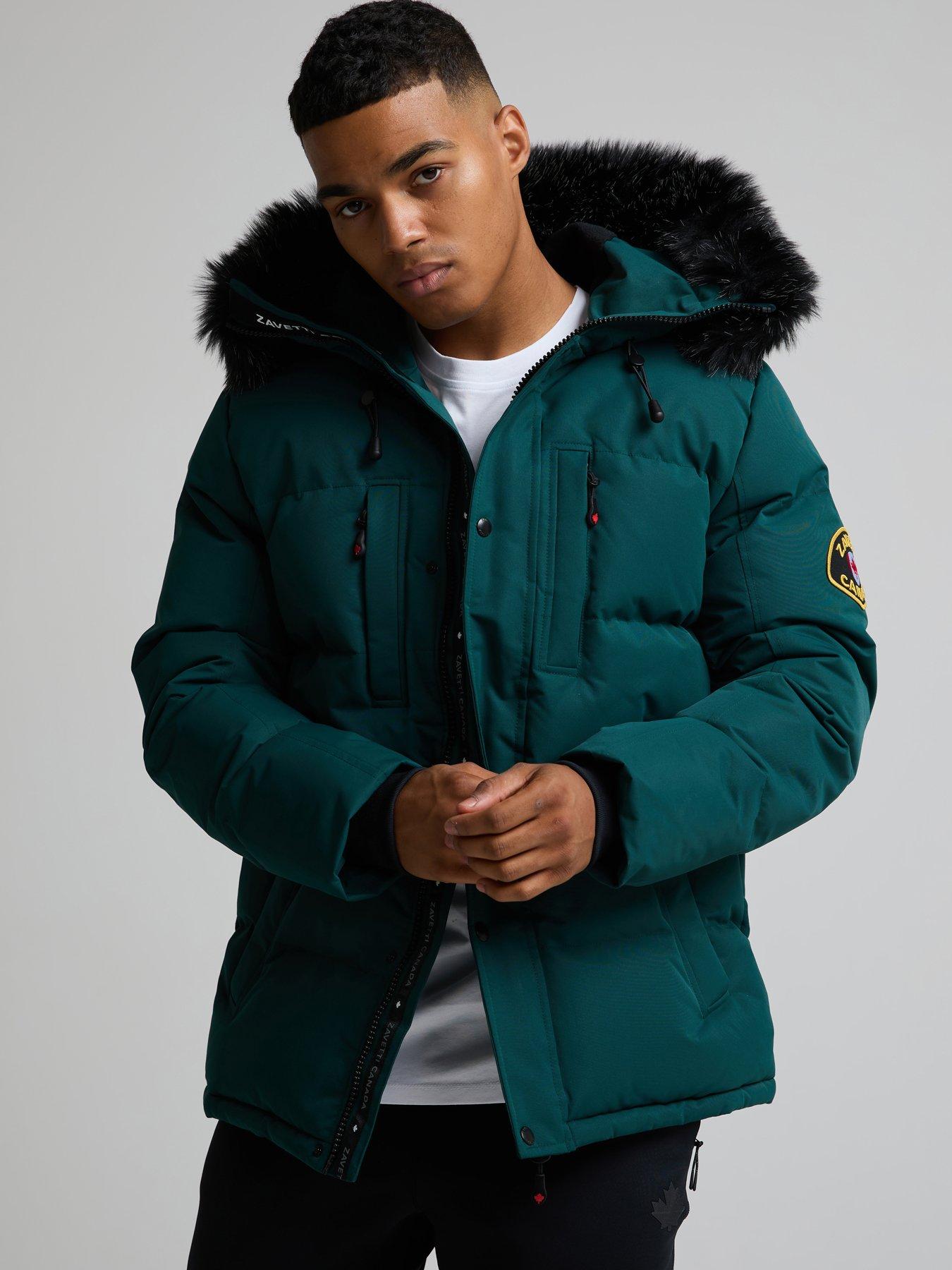Image 1 of 5 of Zavetti Canada Oshawa 2.0 Padded Parka Jacket - Green