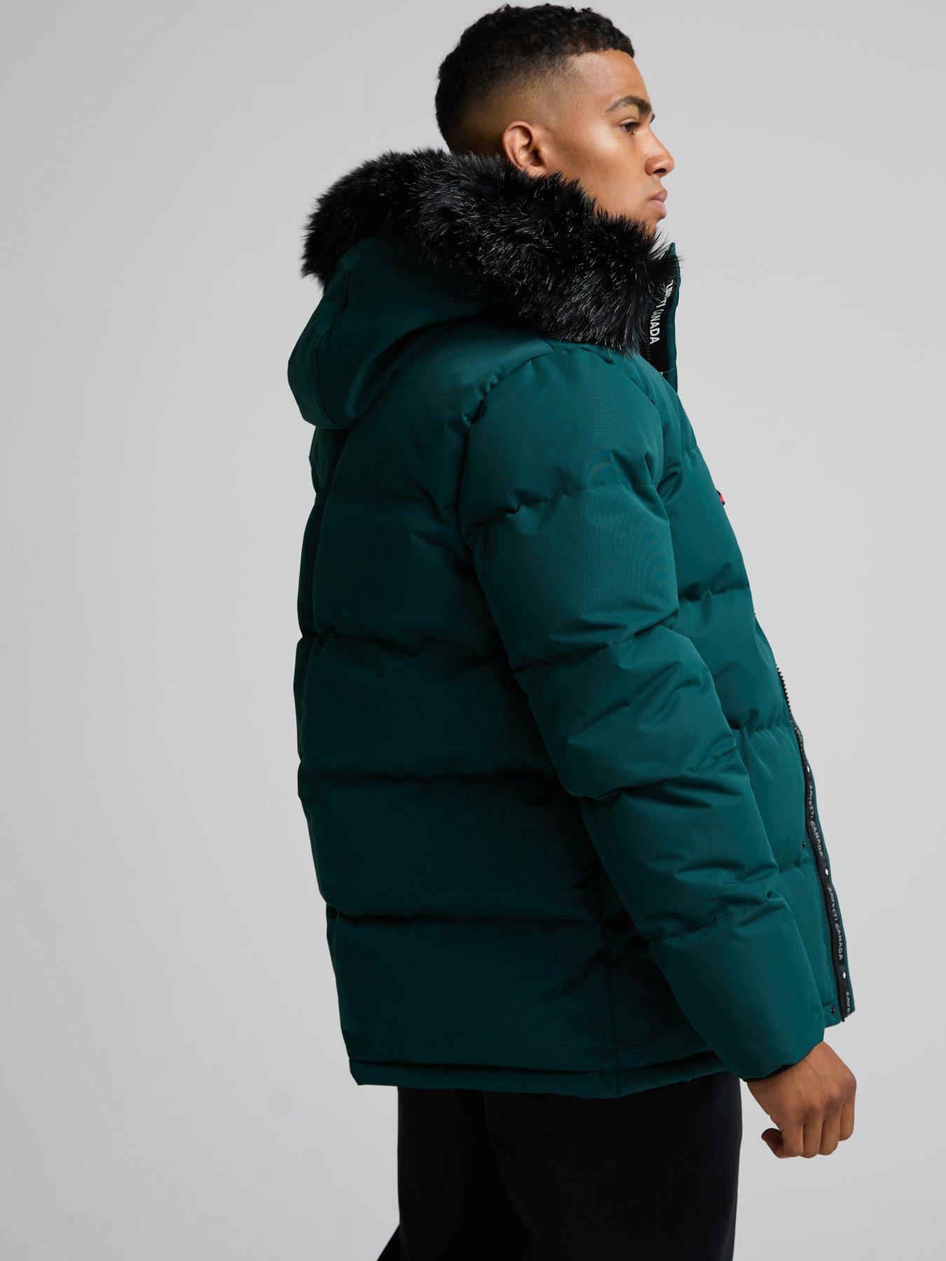 Image 2 of 5 of Zavetti Canada Oshawa 2.0 Padded Parka Jacket - Green