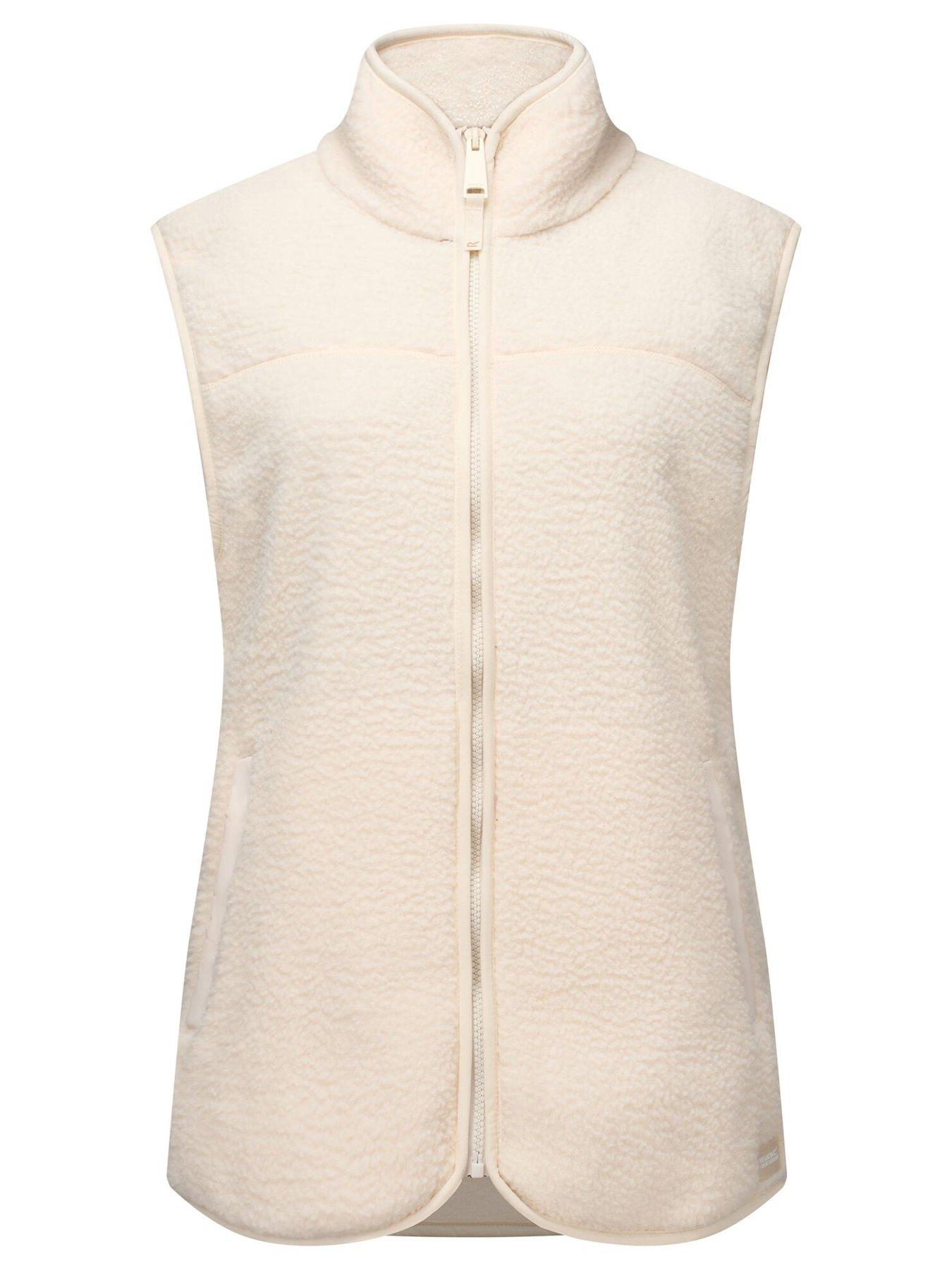 Image 7 of 7 of Regatta Womens Frankie Borg Zip-Through Pockets Gilet - Beige