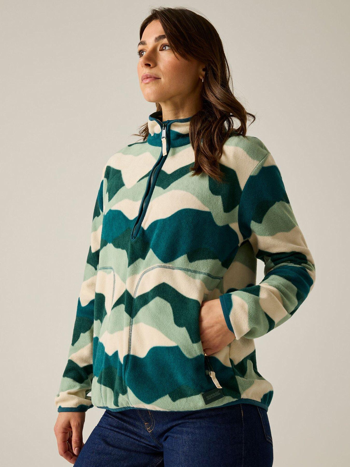 Image 1 of 7 of Regatta Womens Frankie Half Zip Fleece - Green