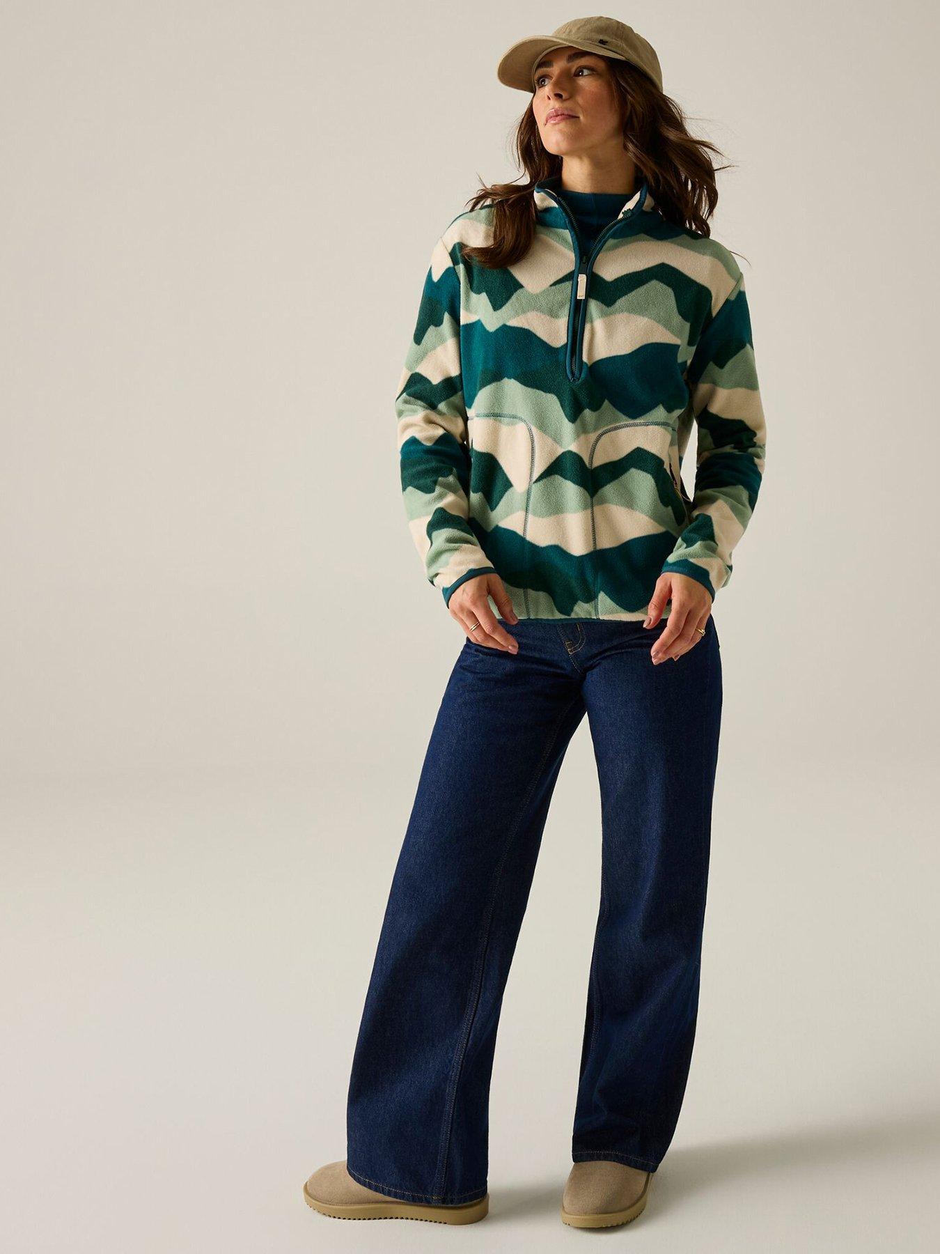 Image 4 of 7 of Regatta Womens Frankie Half Zip Fleece - Green