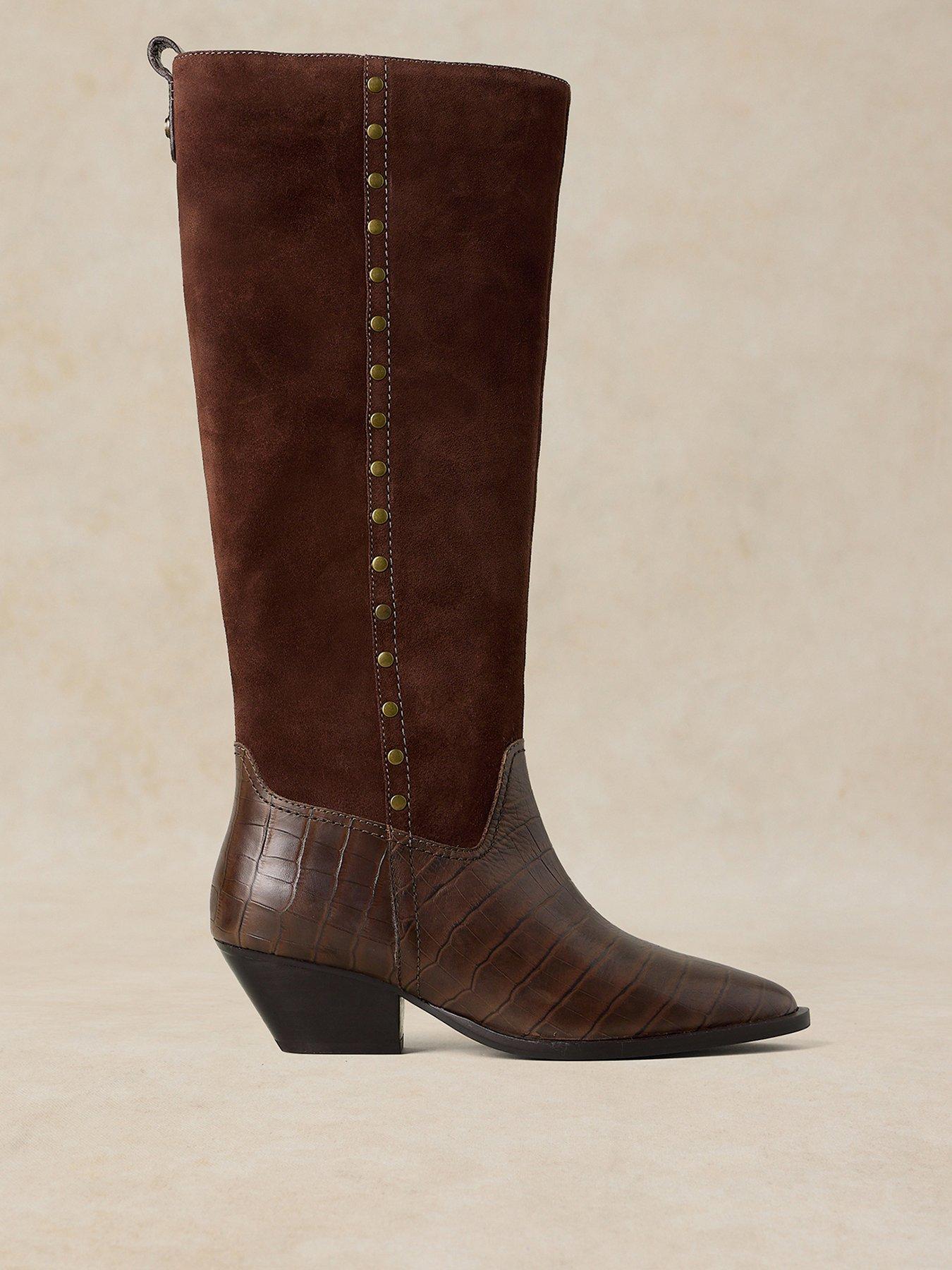Image 1 of 4 of White Stuff Janie Western Knee High Boot
